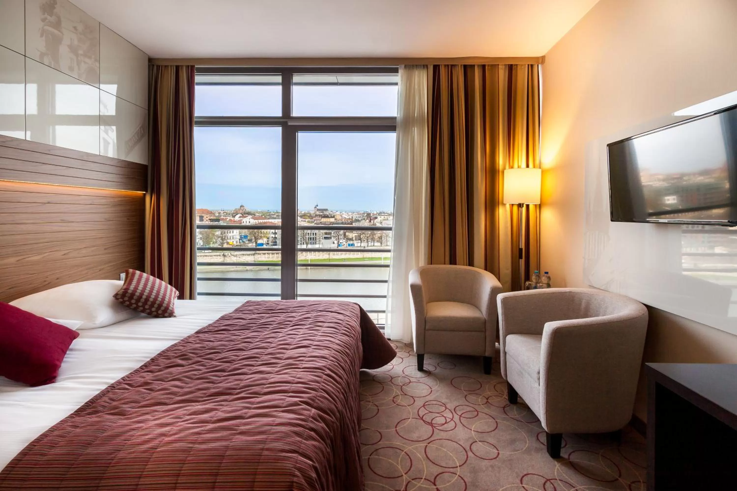 Bed in Qubus Hotel Kraków