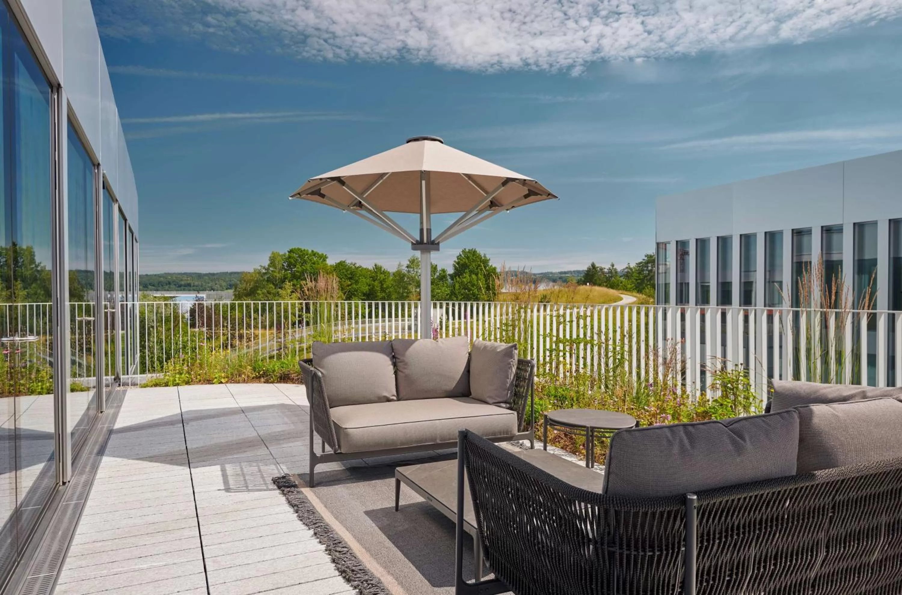 Patio in Hyatt Regency Zurich Airport Circle