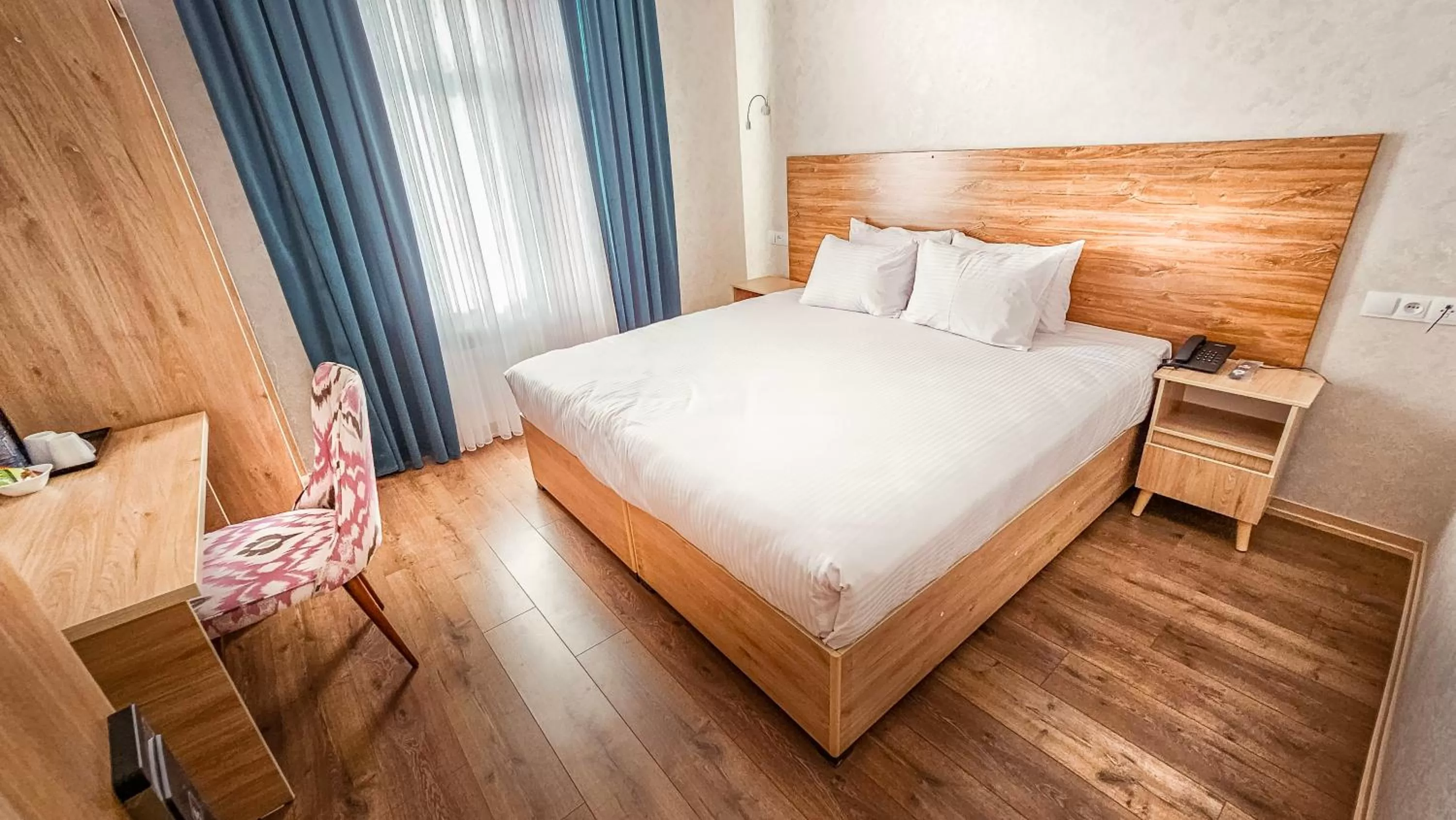 Bed in Hotel Bankir Khiva