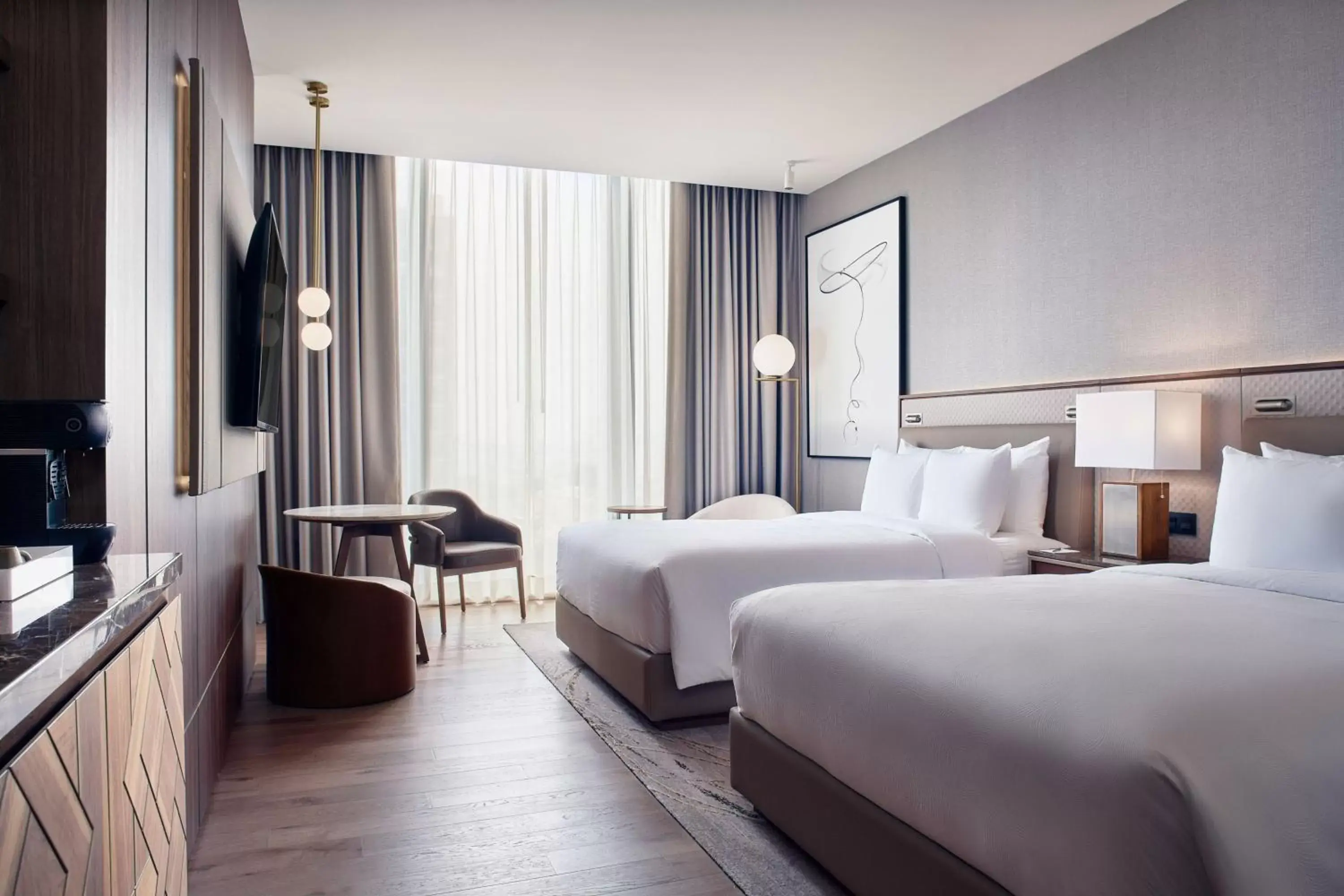 Deluxe Guest room with 2 Queen, City view in JW Marriott Hotel Guadalajara Deluxe Guest room with 2 Queen, City view in JW Marriott Hotel Guadalajara