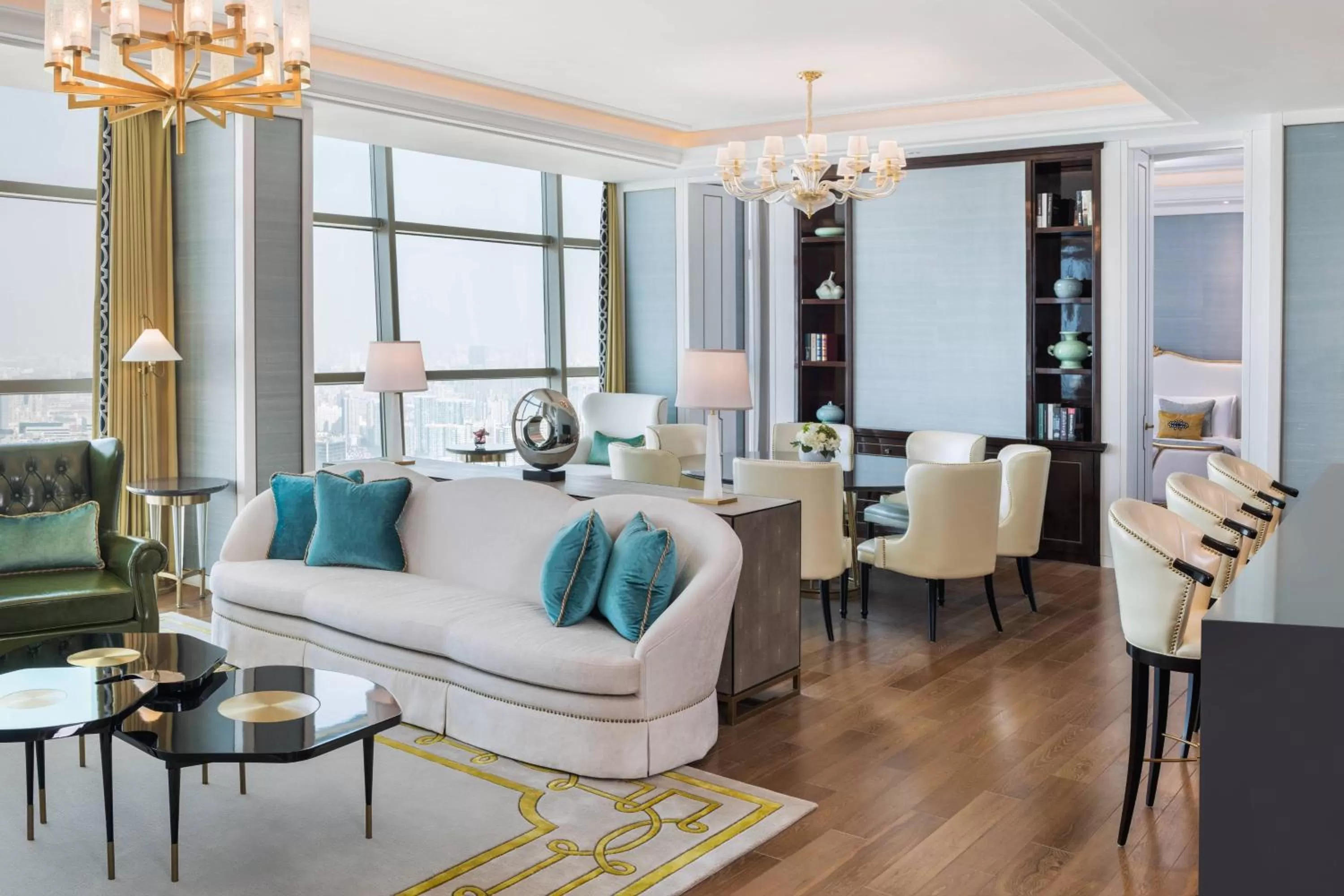 Living room in The St Regis Shanghai Jingan - Where Downtown Luxury Meets Legendary Old Shanghai Jazz