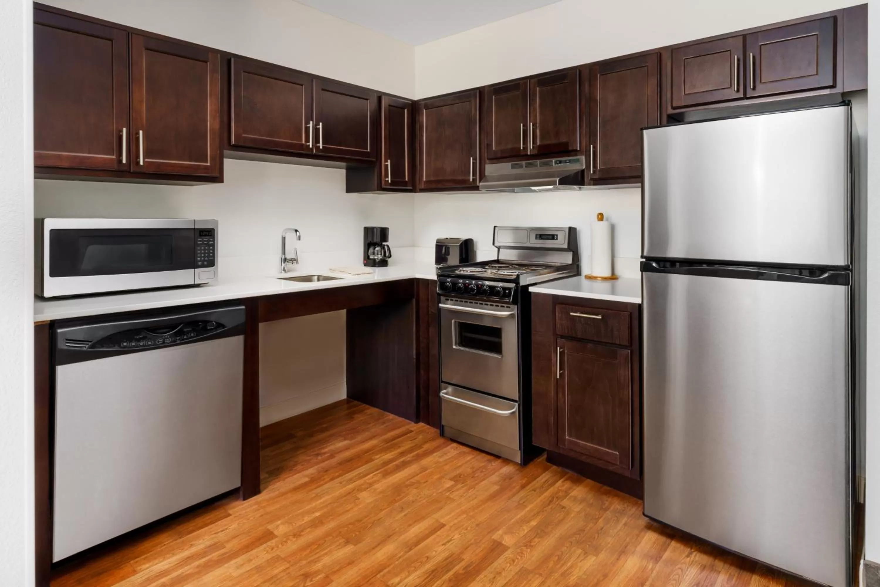 kitchen in TownePlace Suites Manchester-Boston Regional Airport