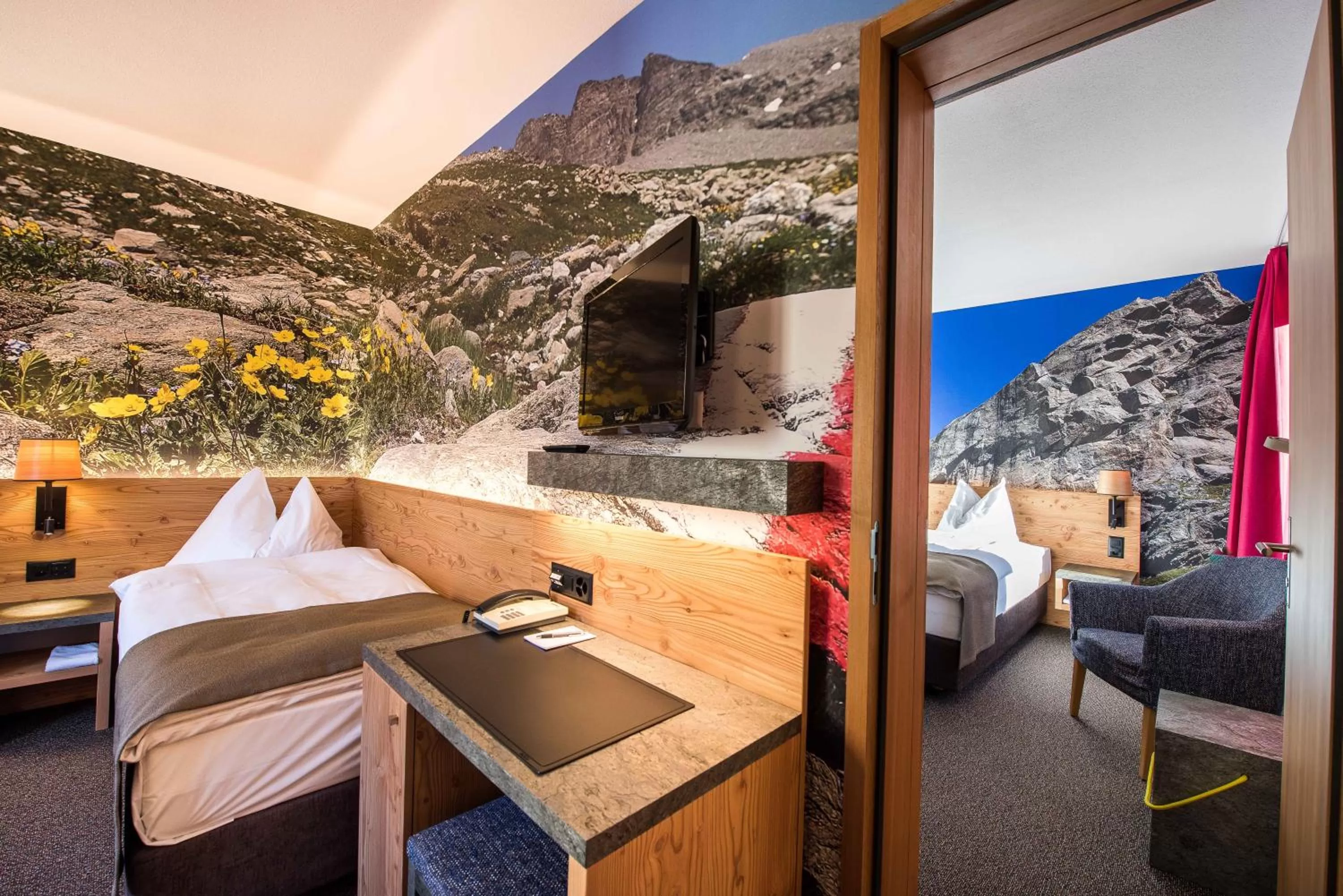 Comfort Triple Room in Hotel Garni Chesa Mulin