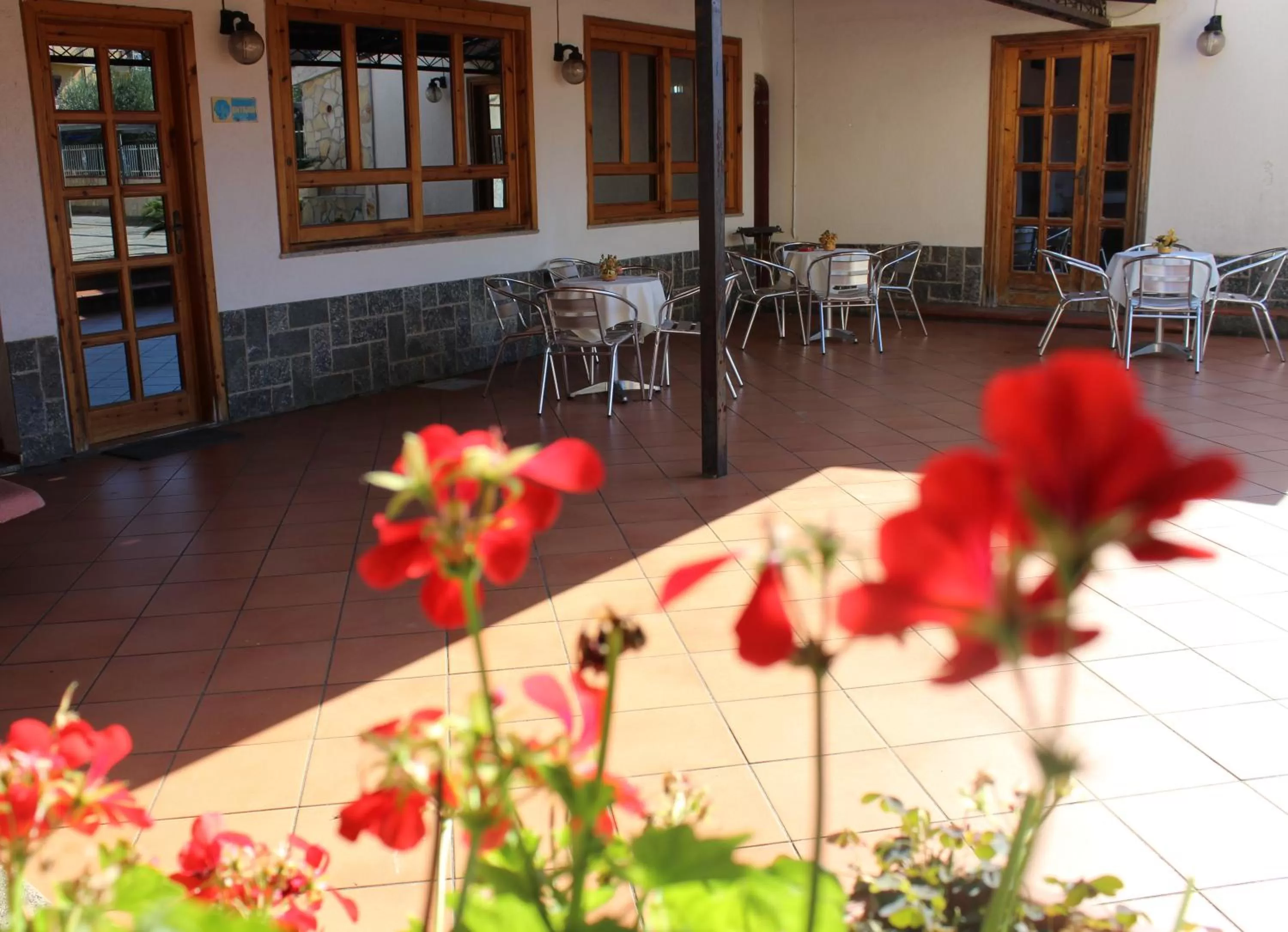 Patio in B&B La Vigna