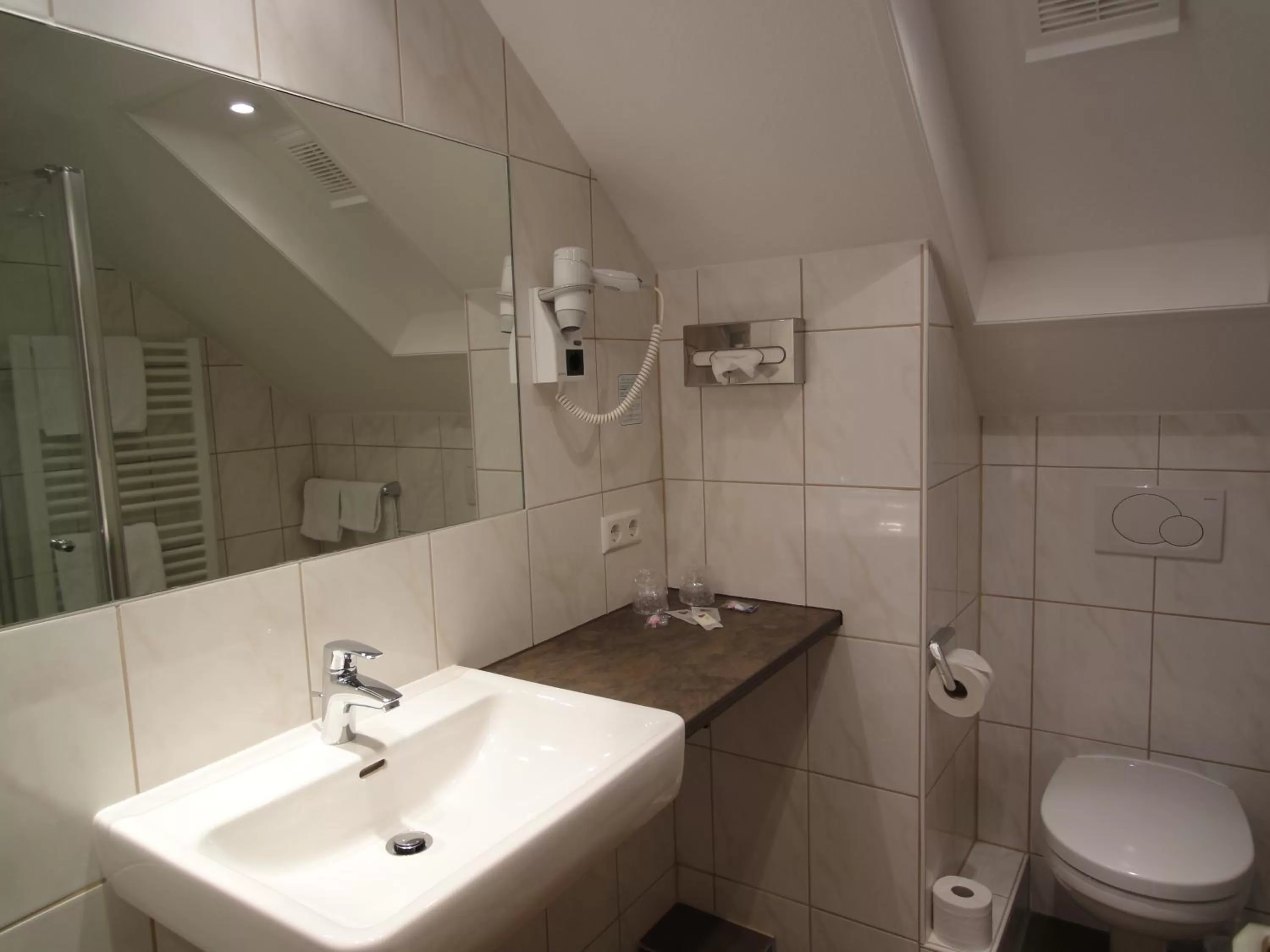 Shower in Hotel Krone