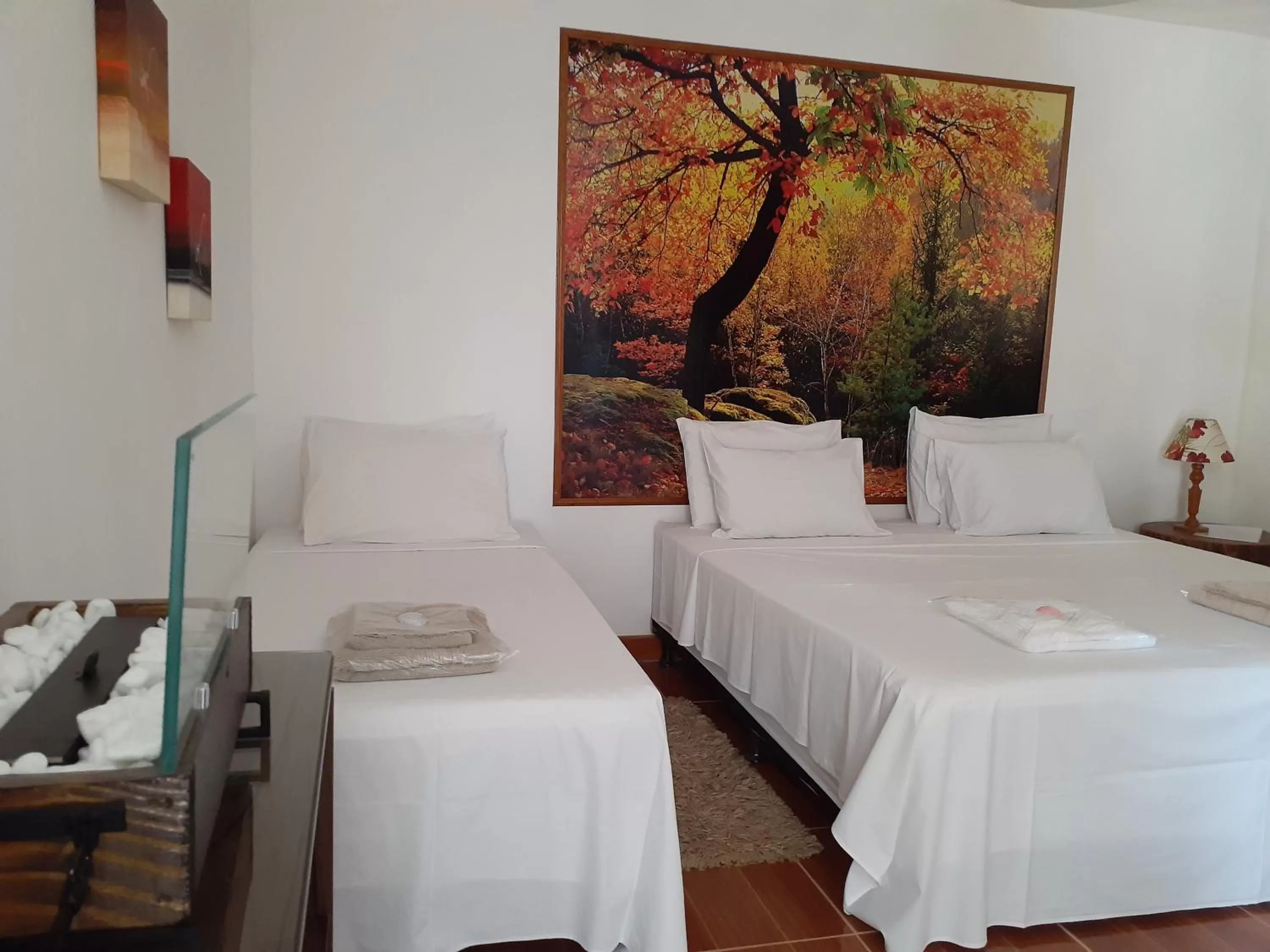 Bed in Pousada R.N.C. Nosso Paraíso