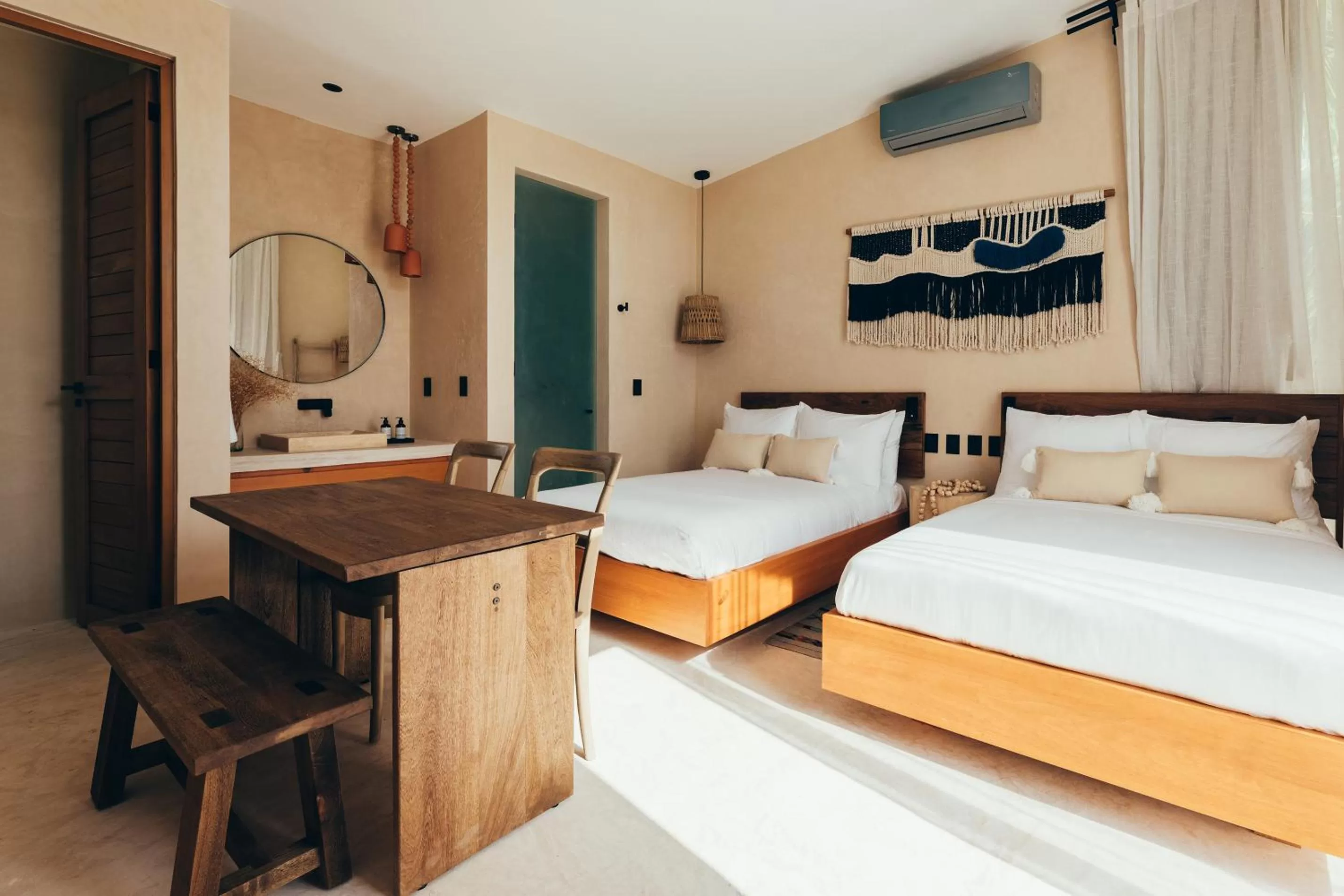 Bed in Cucu Hotel El Cuyo