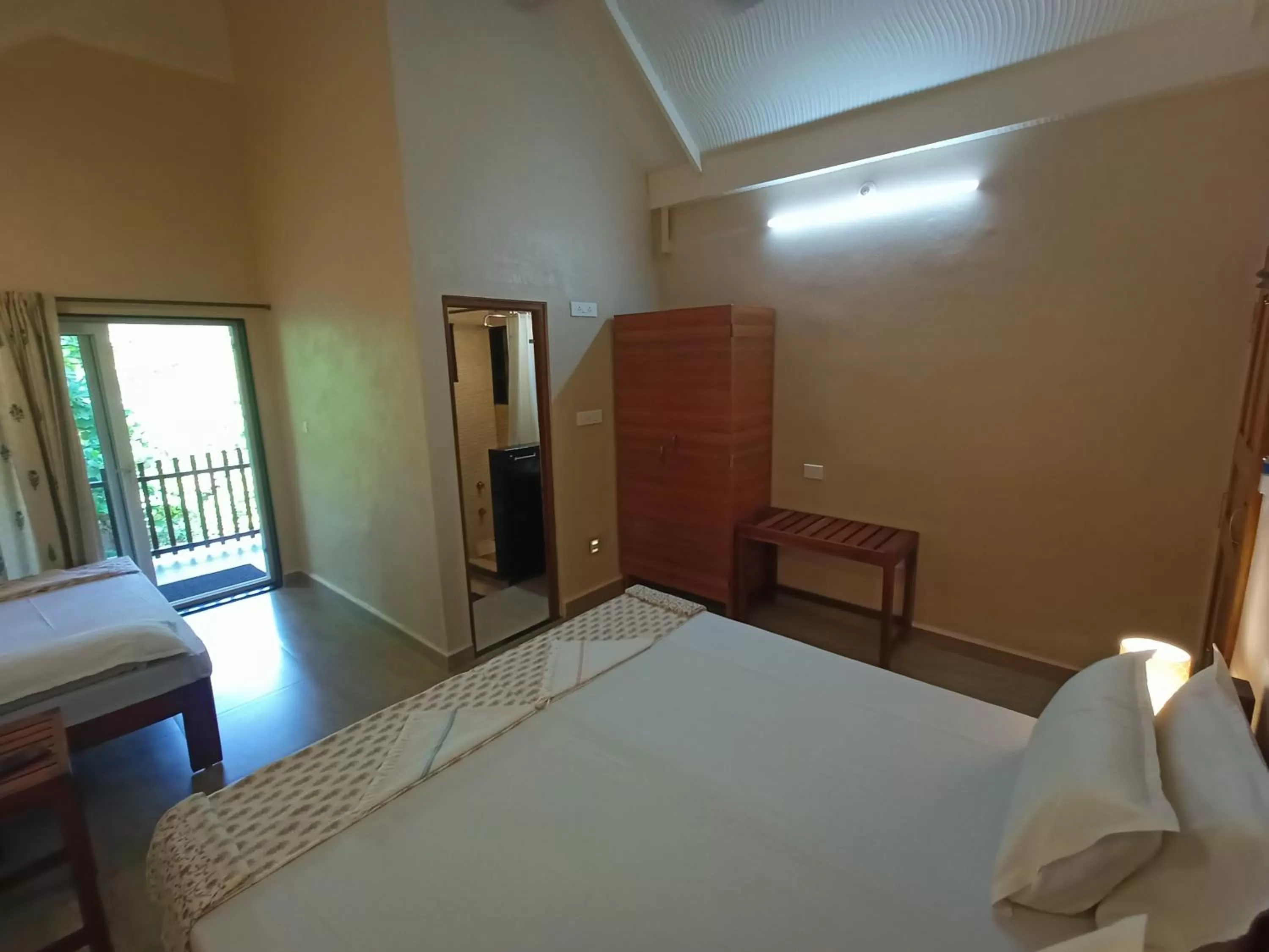 Bed in OmBodhi Retreat