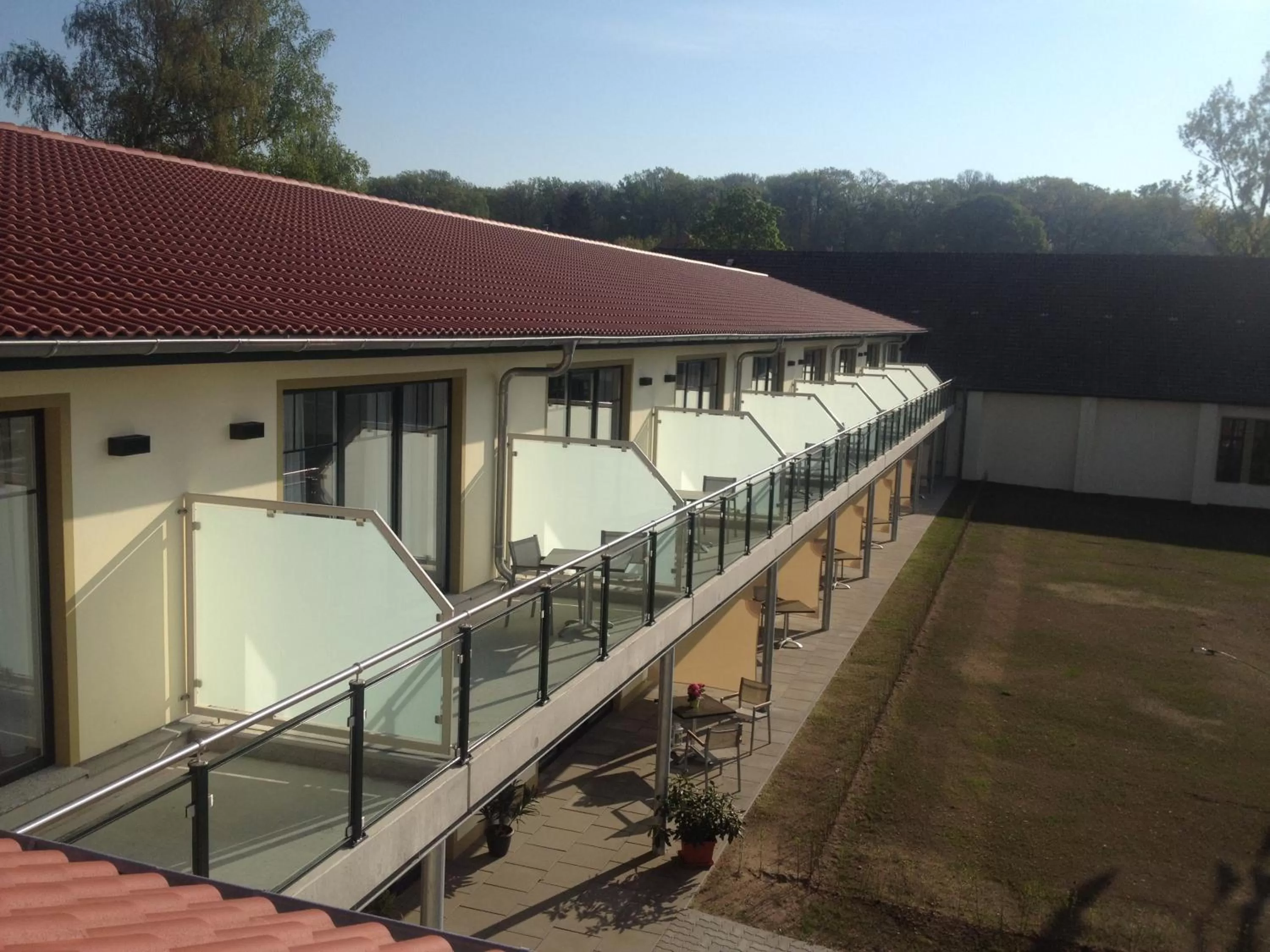 Balcony/Terrace in Aparthotel am Heidensee
