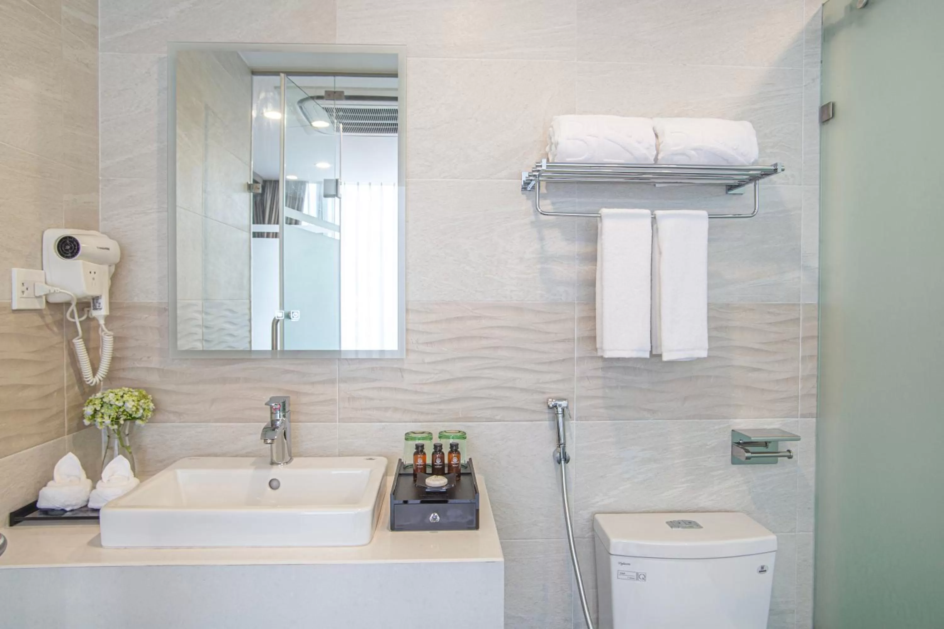 Toilet in Bridge Lakeside Room For Rent Hanoi