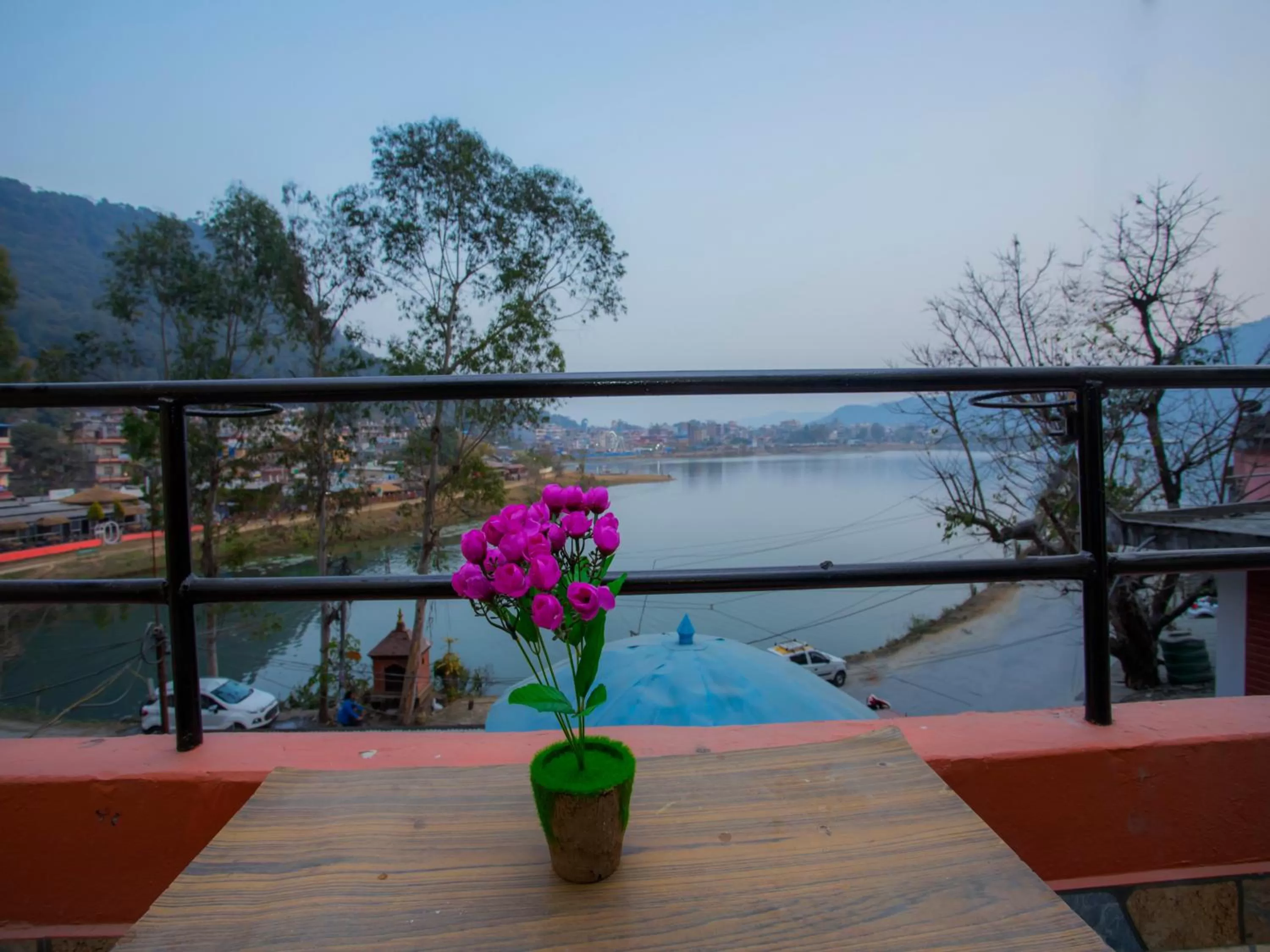 Balcony/Terrace in Hotel Fewa Corner & Restro