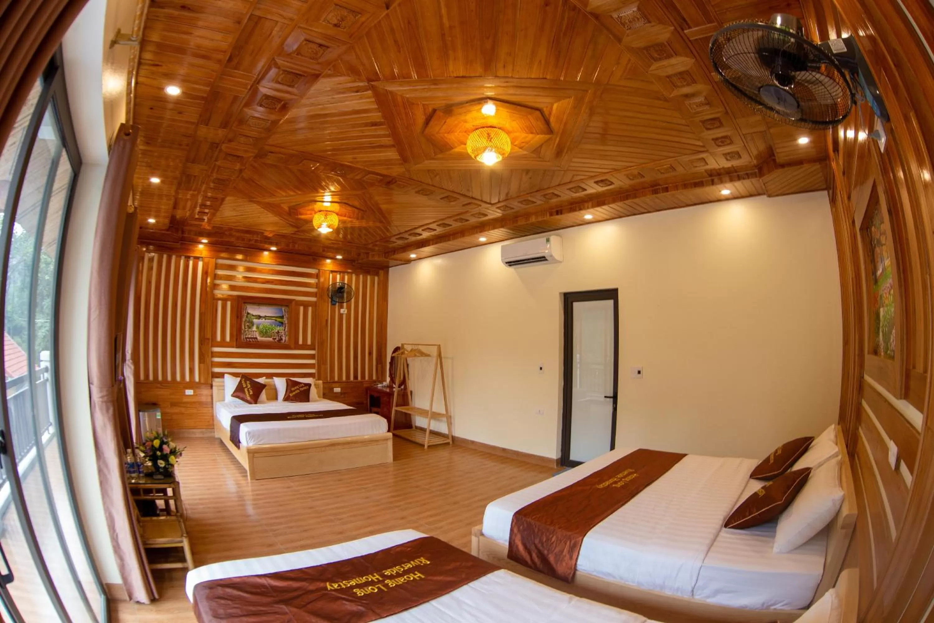 Bed in HoangLong Riverside Homestay