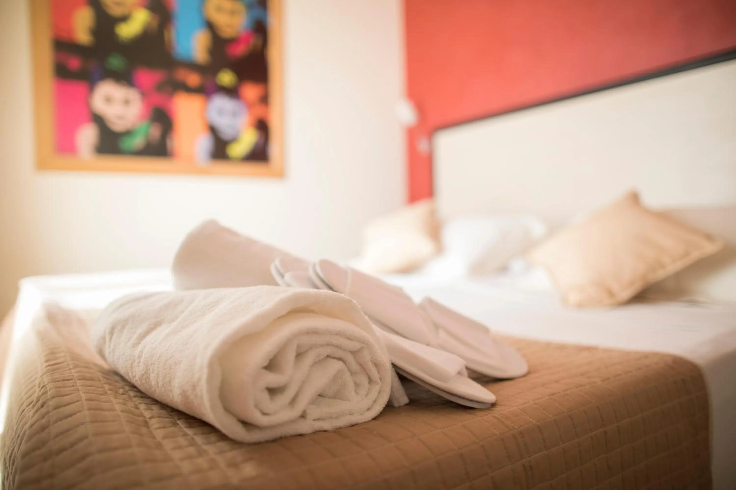 Decorative detail, Bed in Hotel Villa Cibele