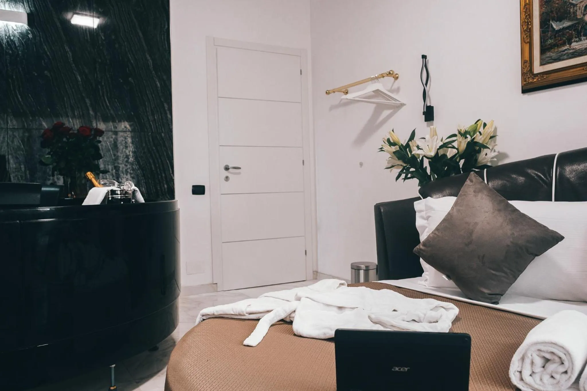 Bedroom in Gregorio VII Luxury Suites San Damaso