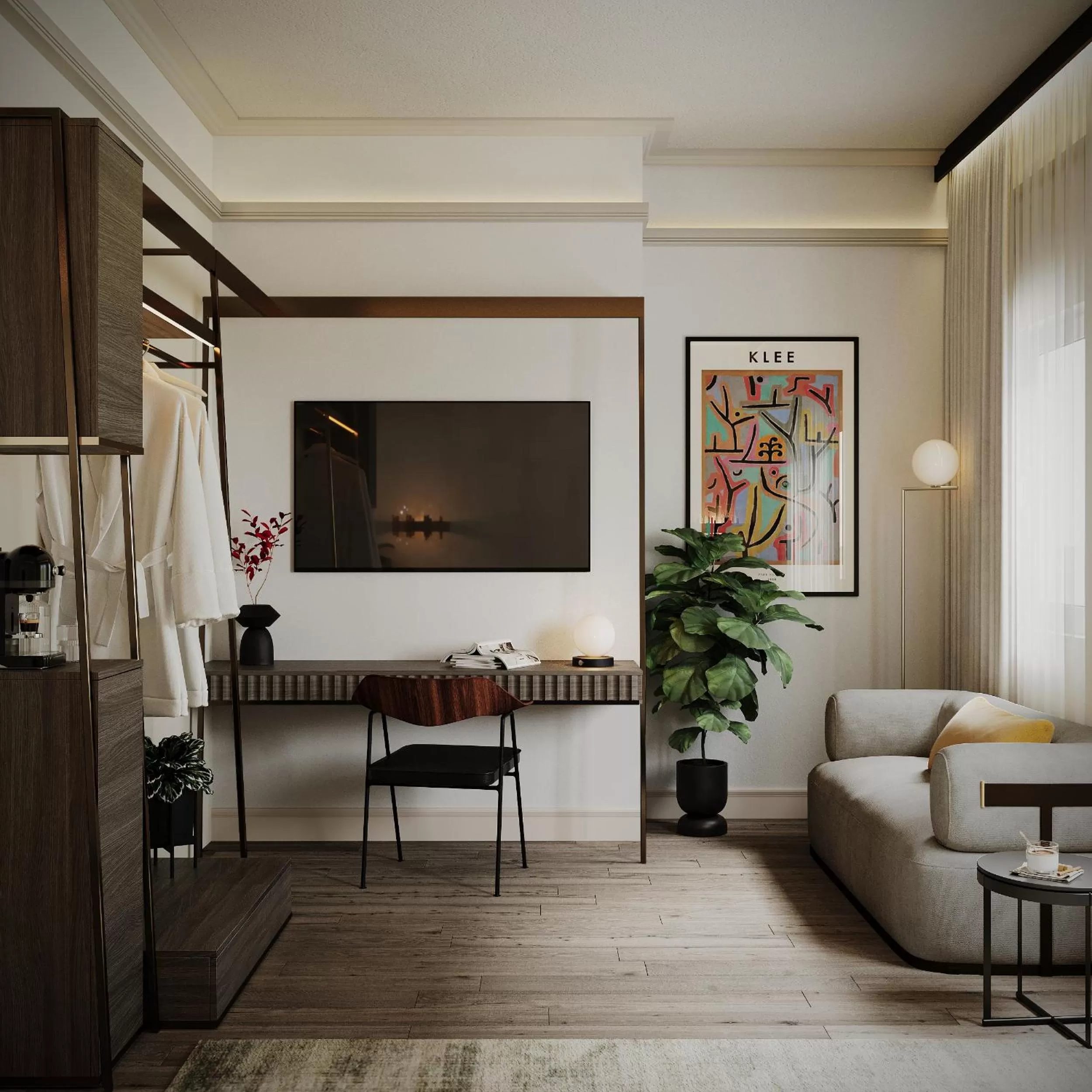 Seating area in The Parr’s Bank Hotel