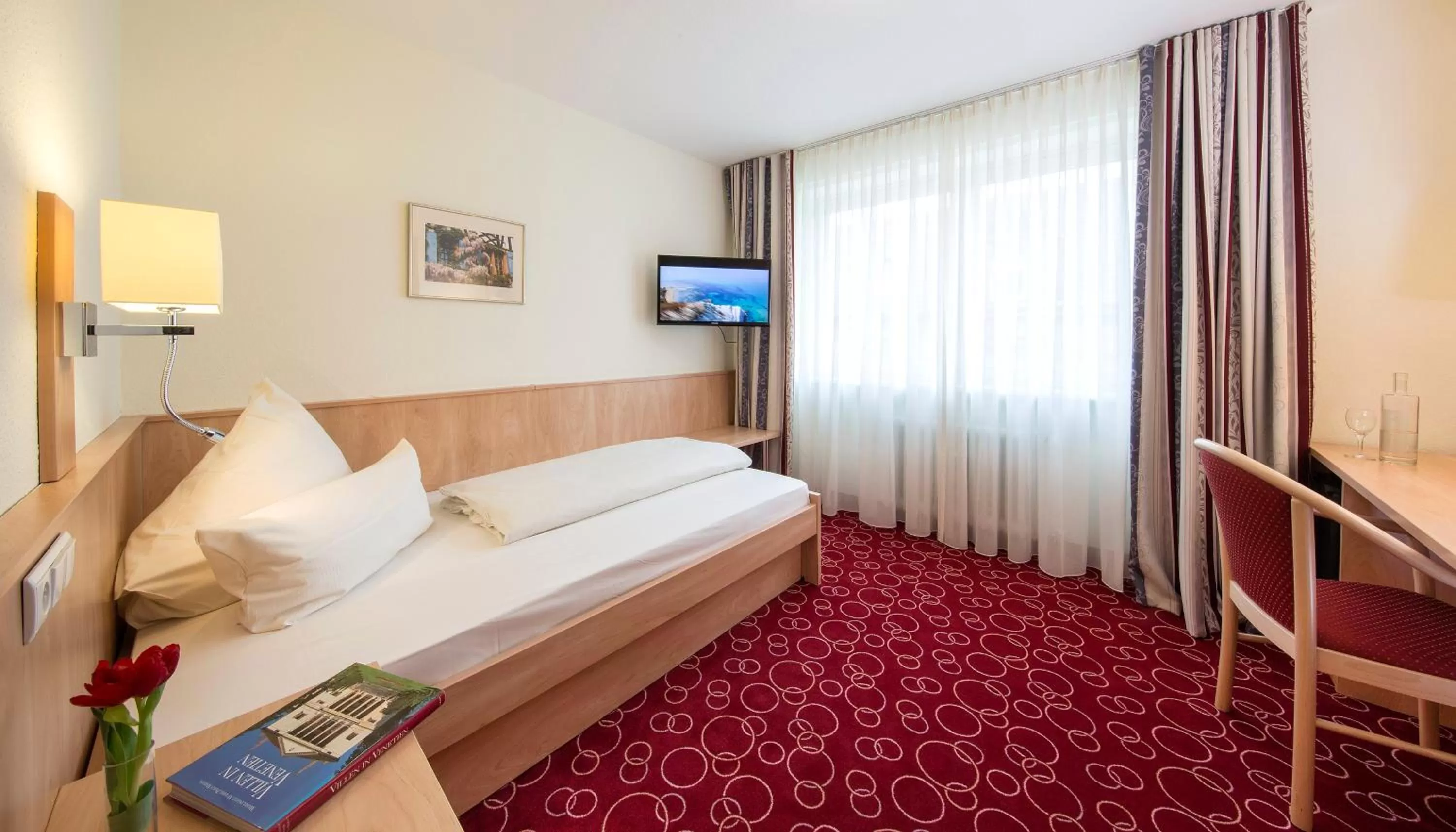 Photo of the whole room, Bed in Hotel Löwengarten