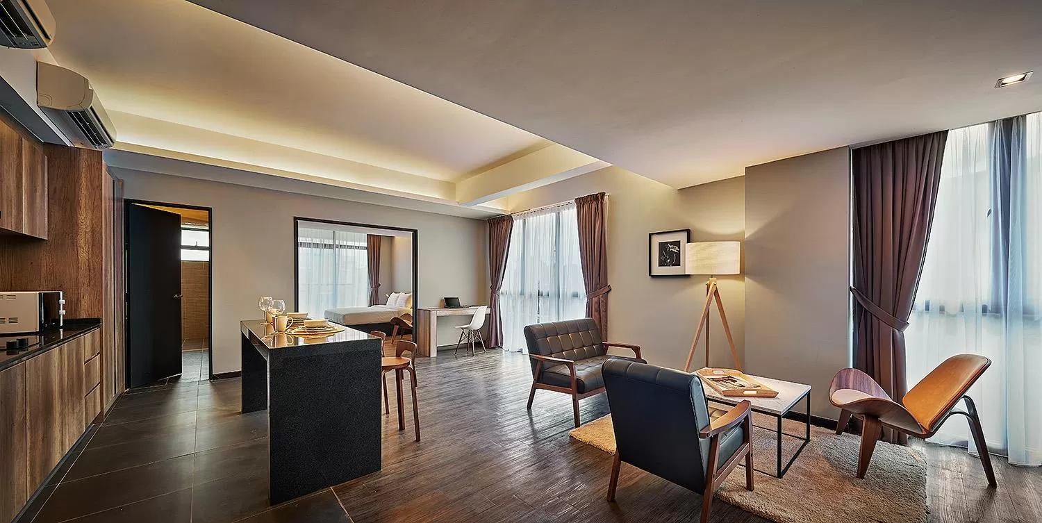 Living room, Seating Area in Tropics Eight Suites