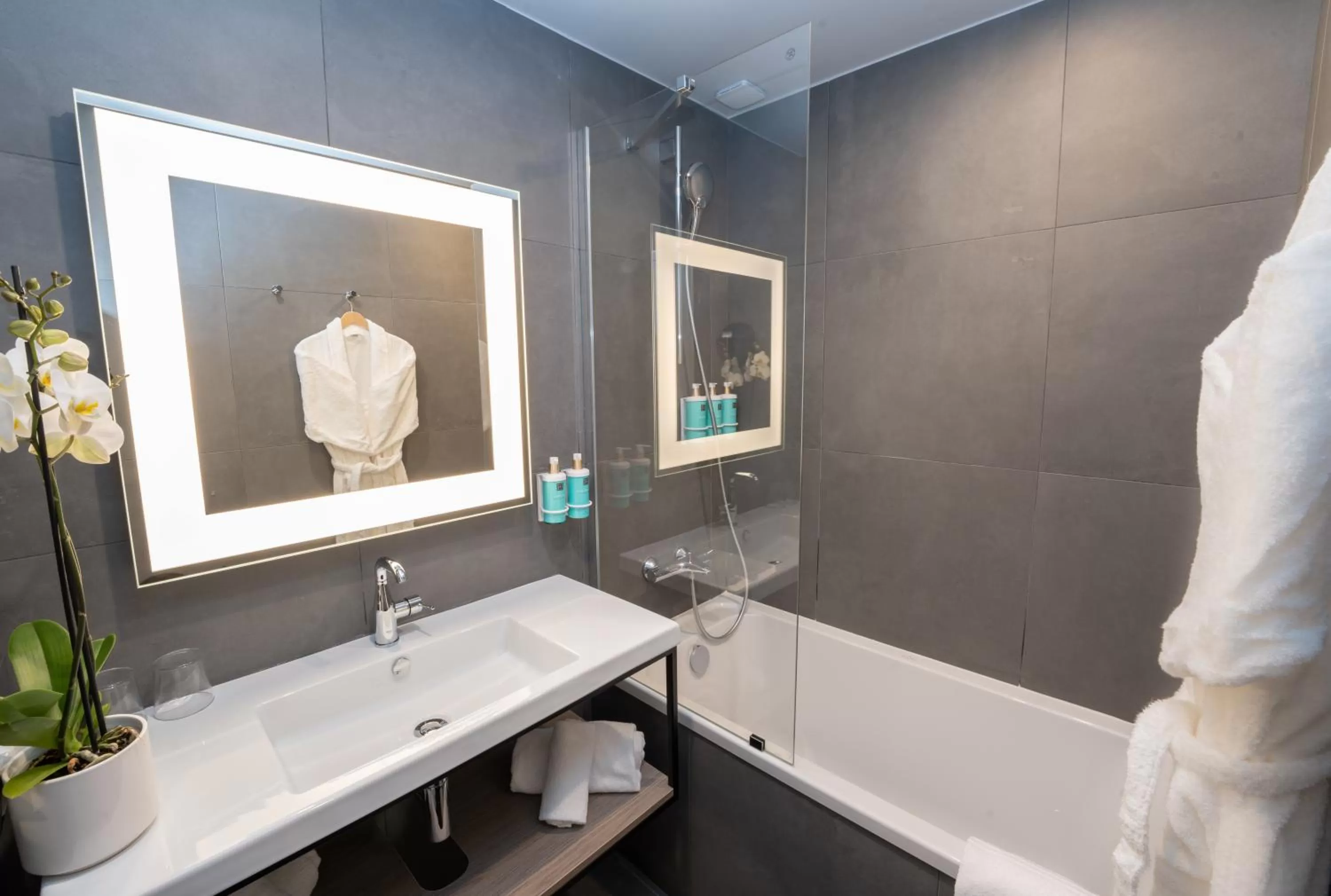 Bathroom in Novotel Angers Lac de Maine