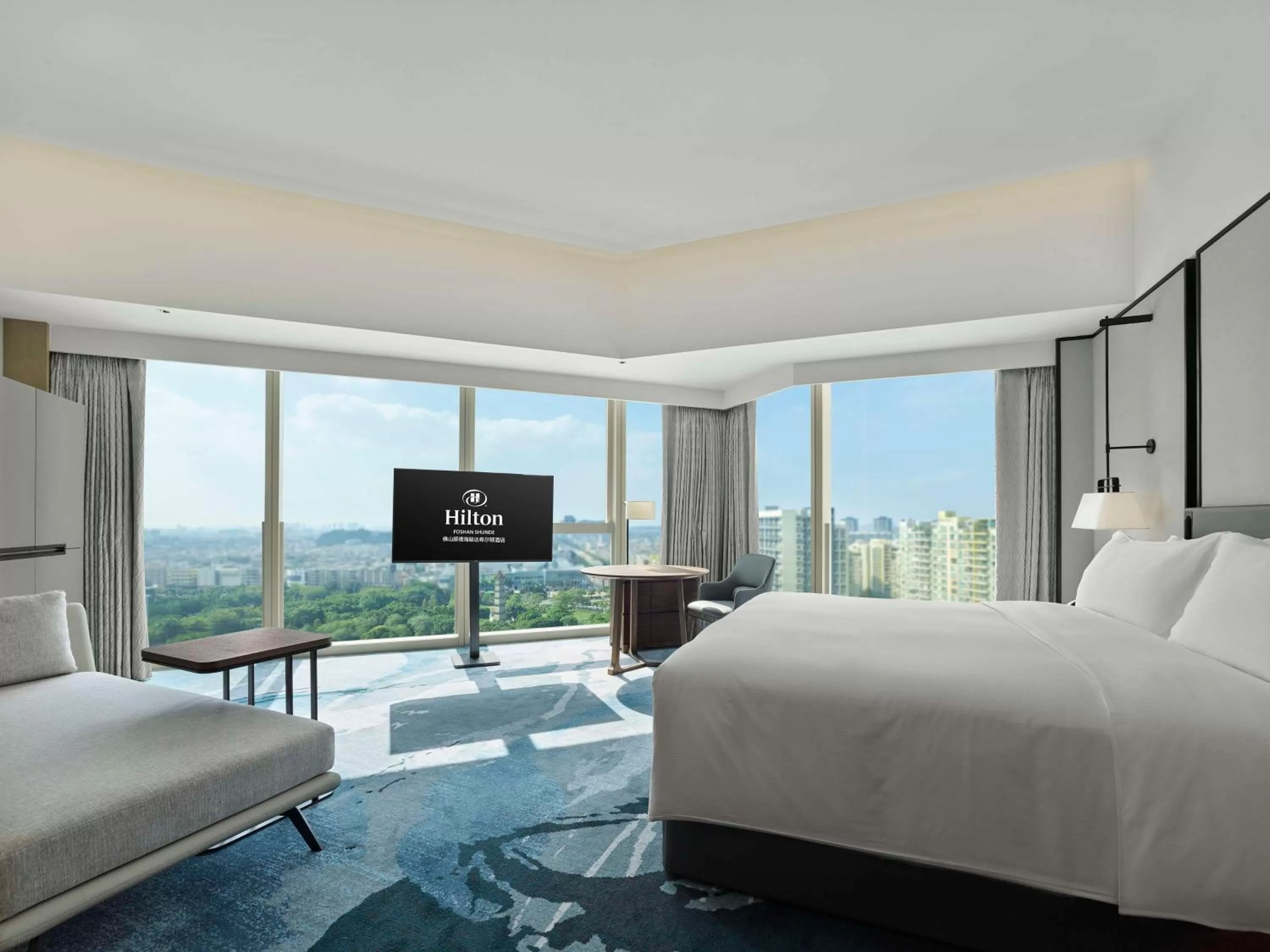 Bedroom, Bed in Hilton Foshan Shunde