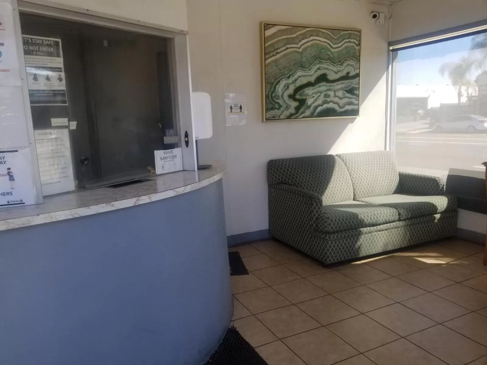 Lobby/Reception in Palm Motel