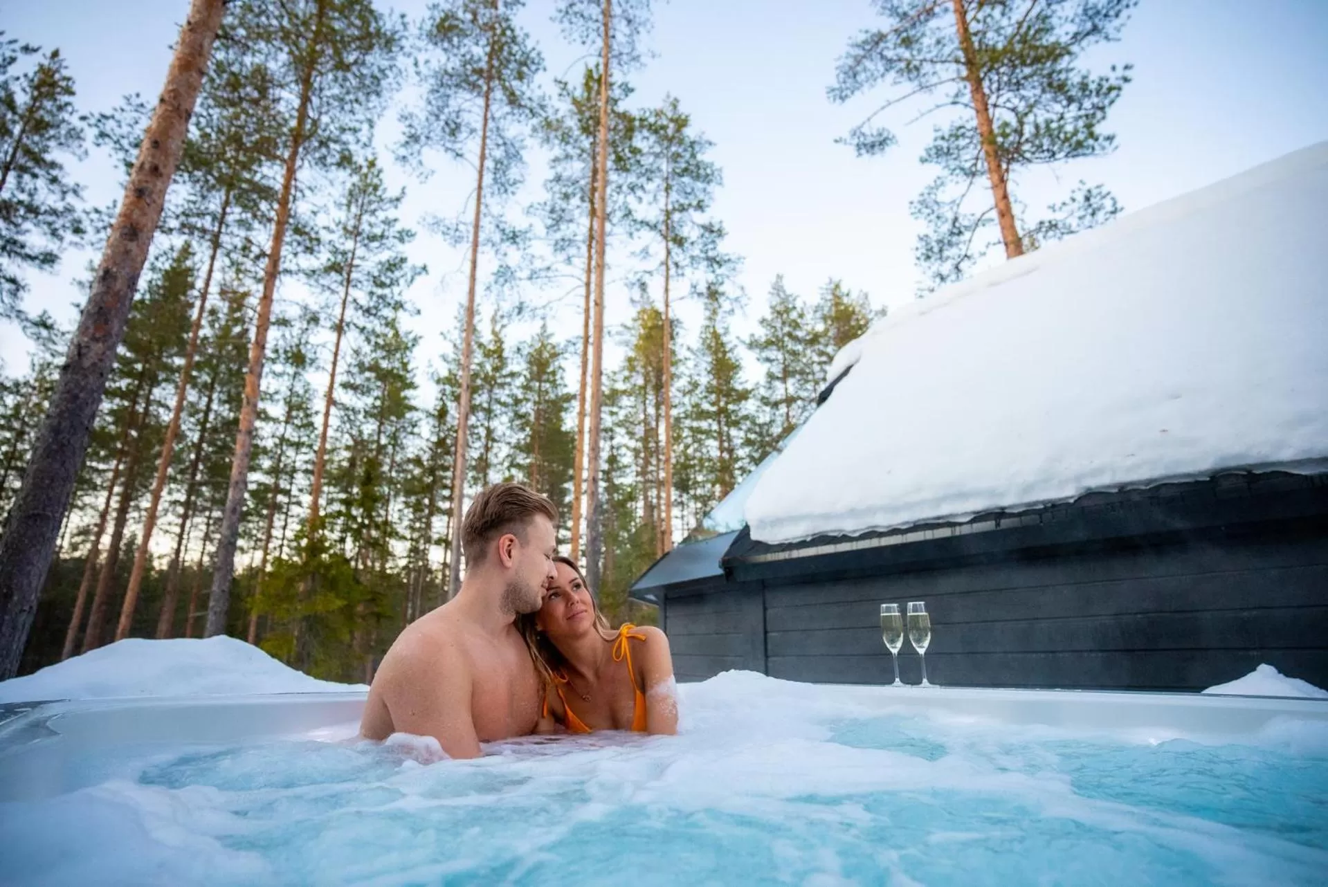 Open Air Bath in Hotel & Spa Resort Järvisydän