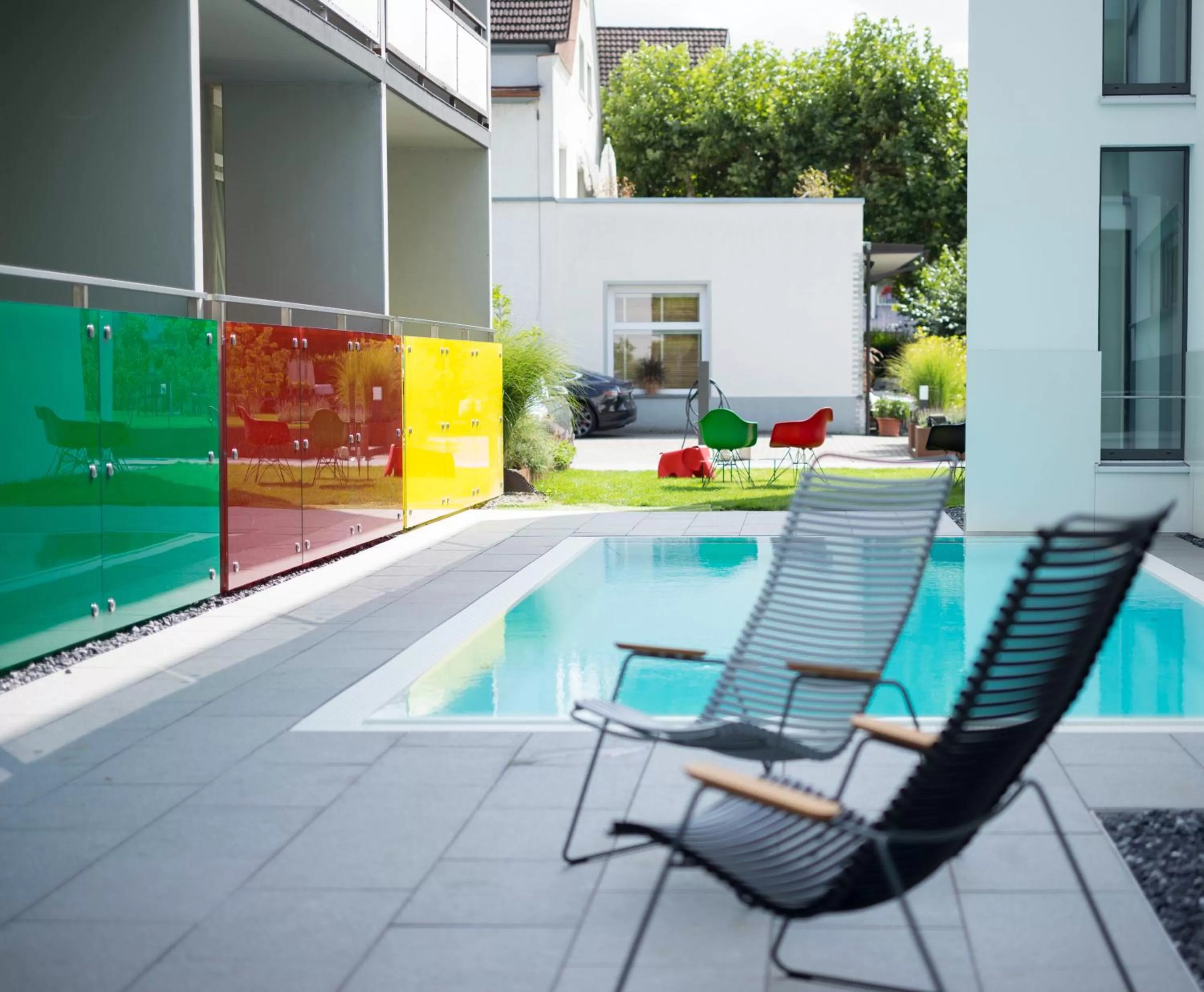 Swimming pool in Das Eckert - Lifestyle Design Hotel & Fine Dining bei Basel (Grenzach)