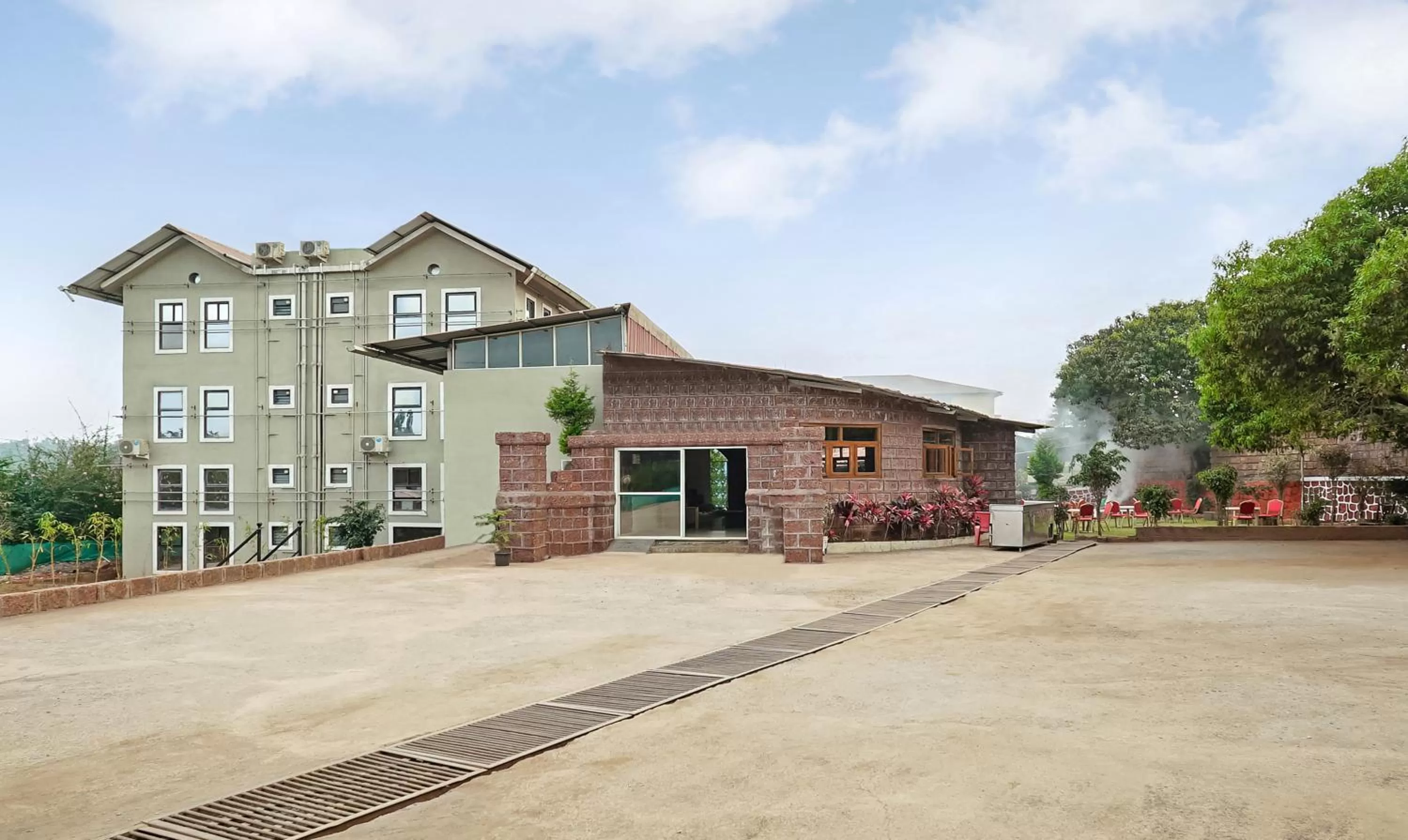 Property building in Treebo Vhyomaan Resort With Swimming Pool