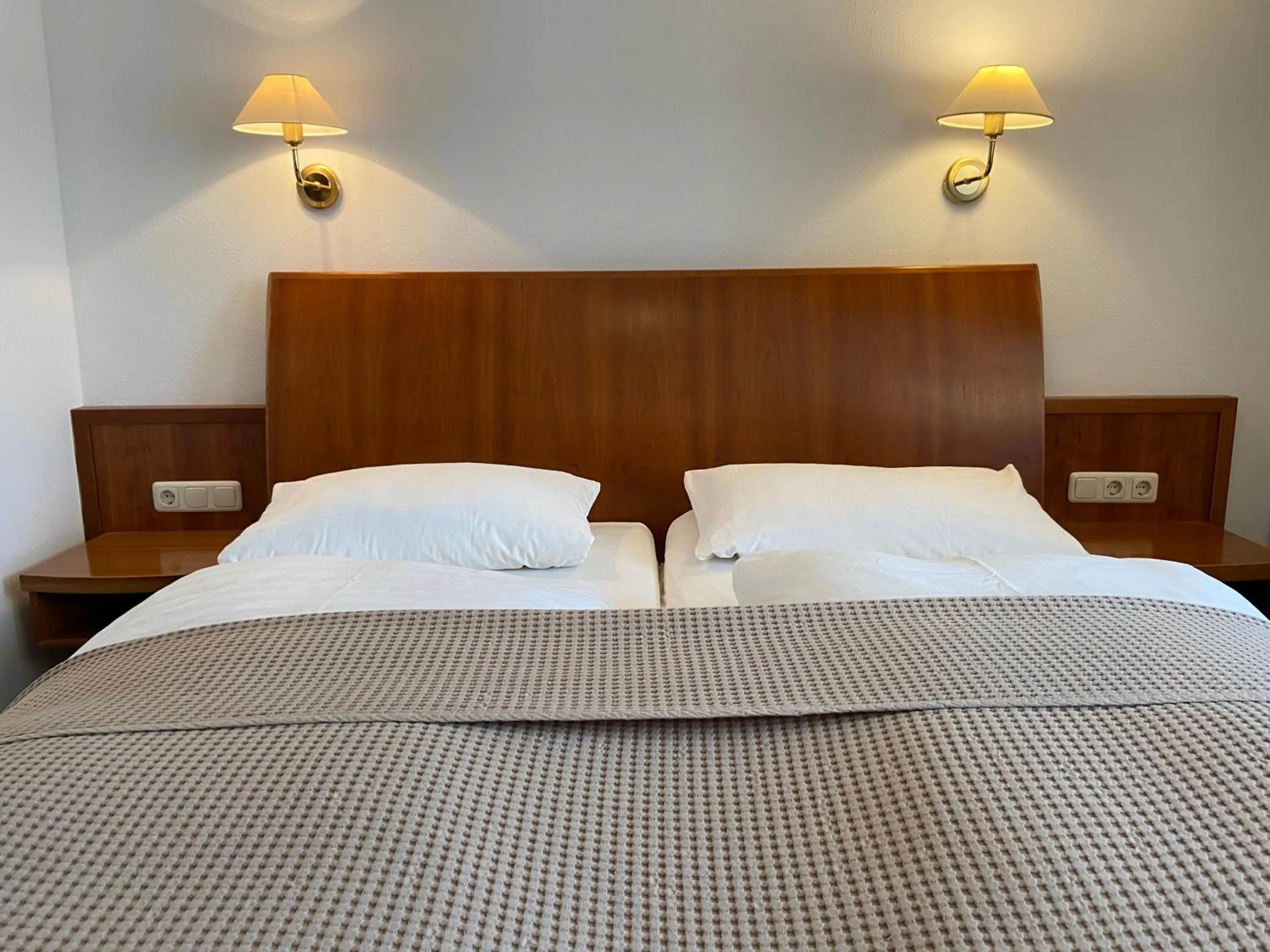 Photo of the whole room, Bed in Hotel Zur Schönen Aussicht