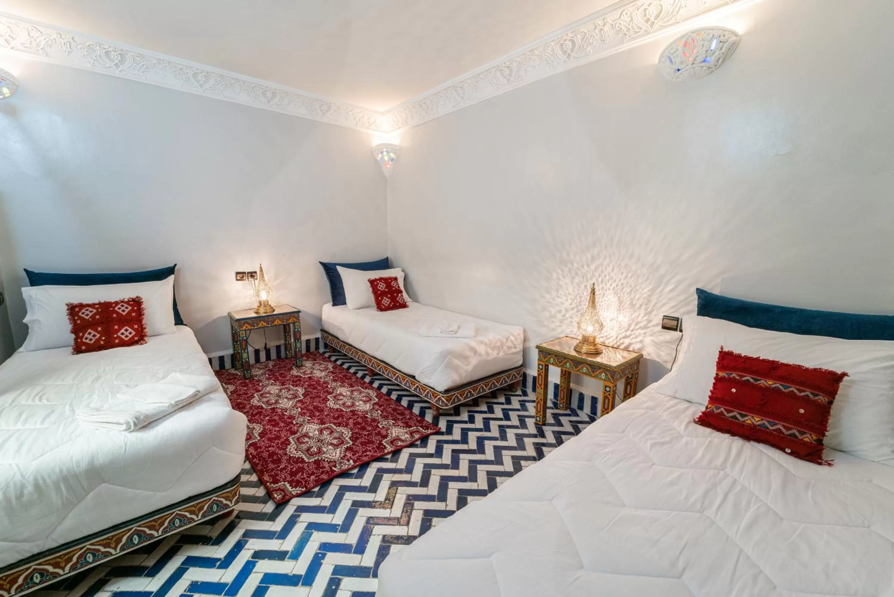 Bed in Riad Taj Salma