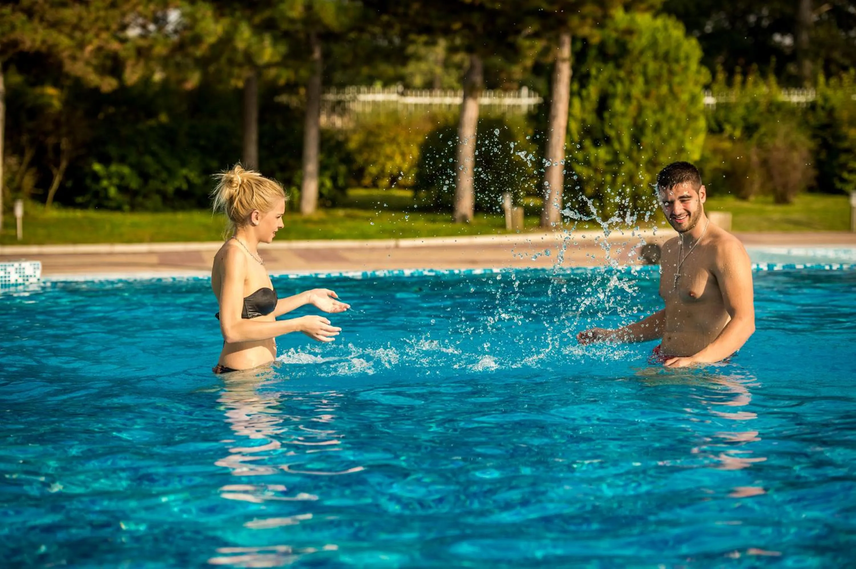 Swimming pool in Hissar Spa Hotel
