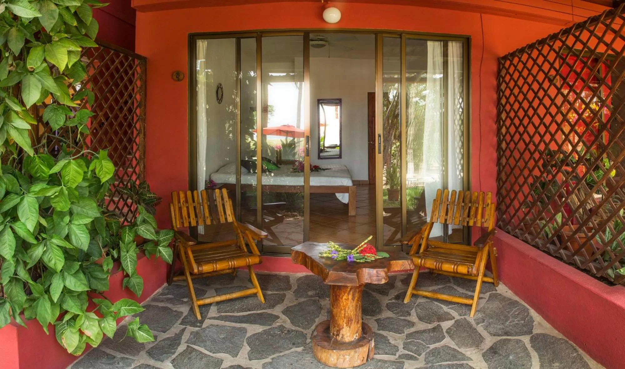 Seating area in Hotel Laguna del Cocodrilo