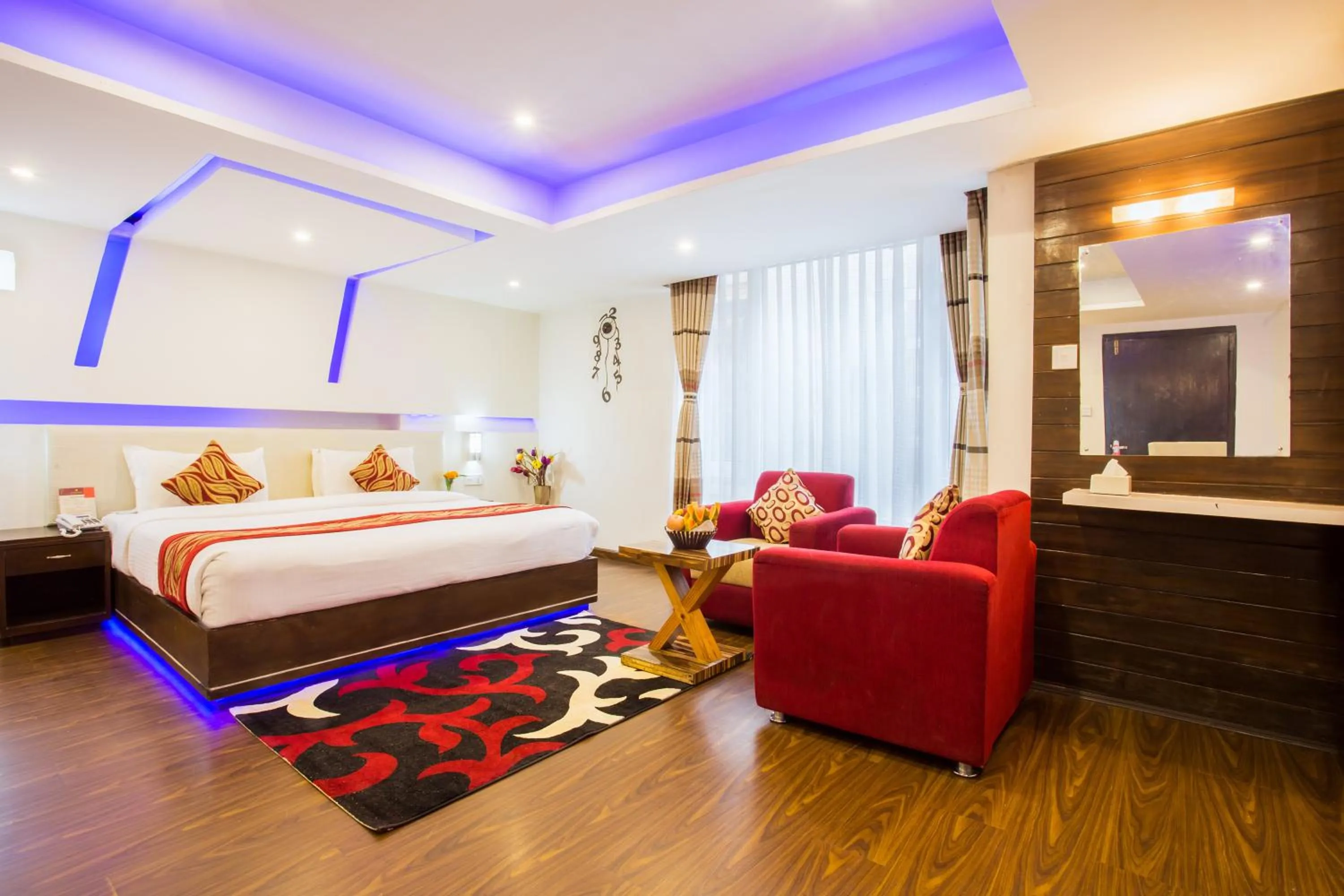 Photo of the whole room, Bed in Avataar Kathmandu Hotel