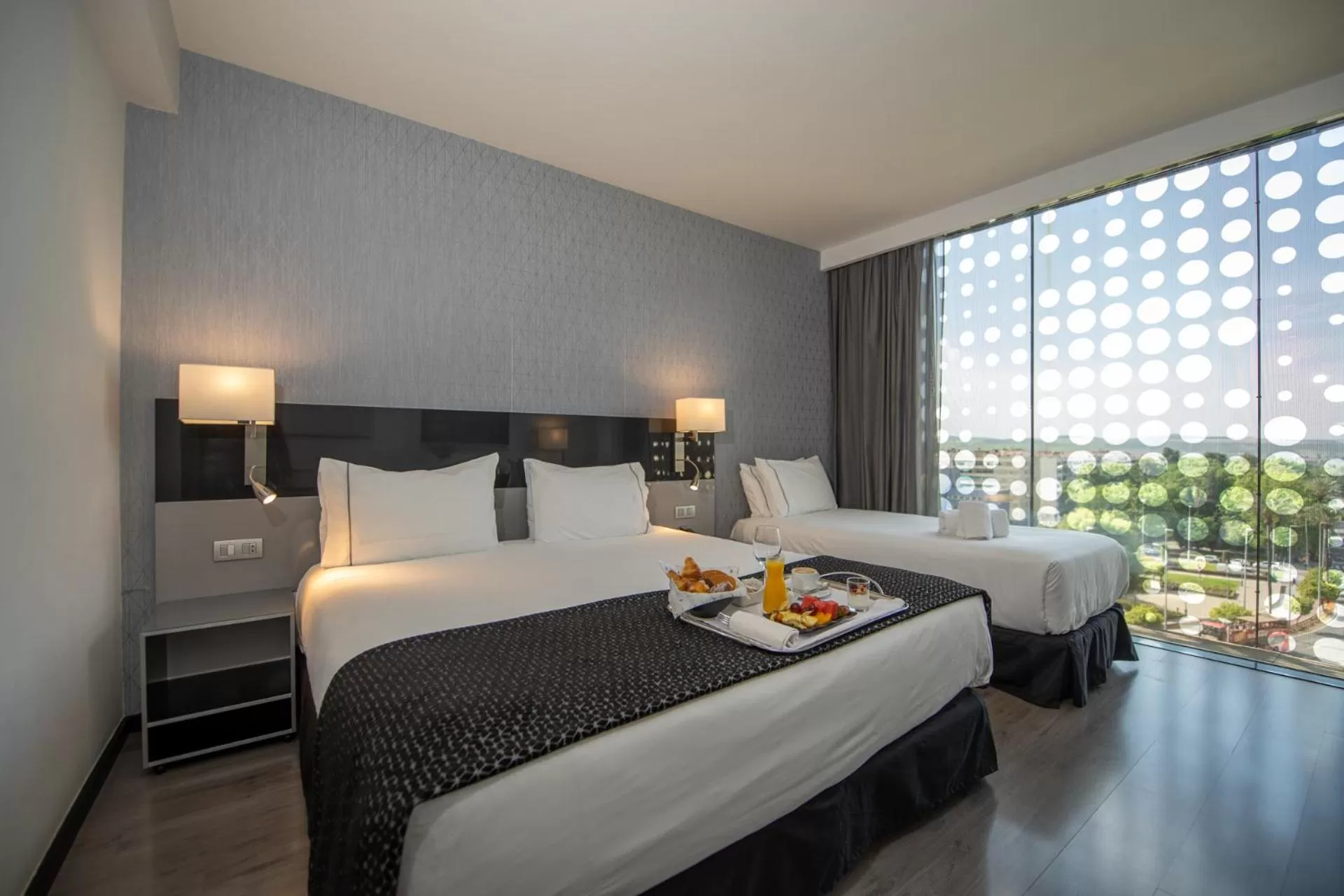 Bed in Eurostars Palace