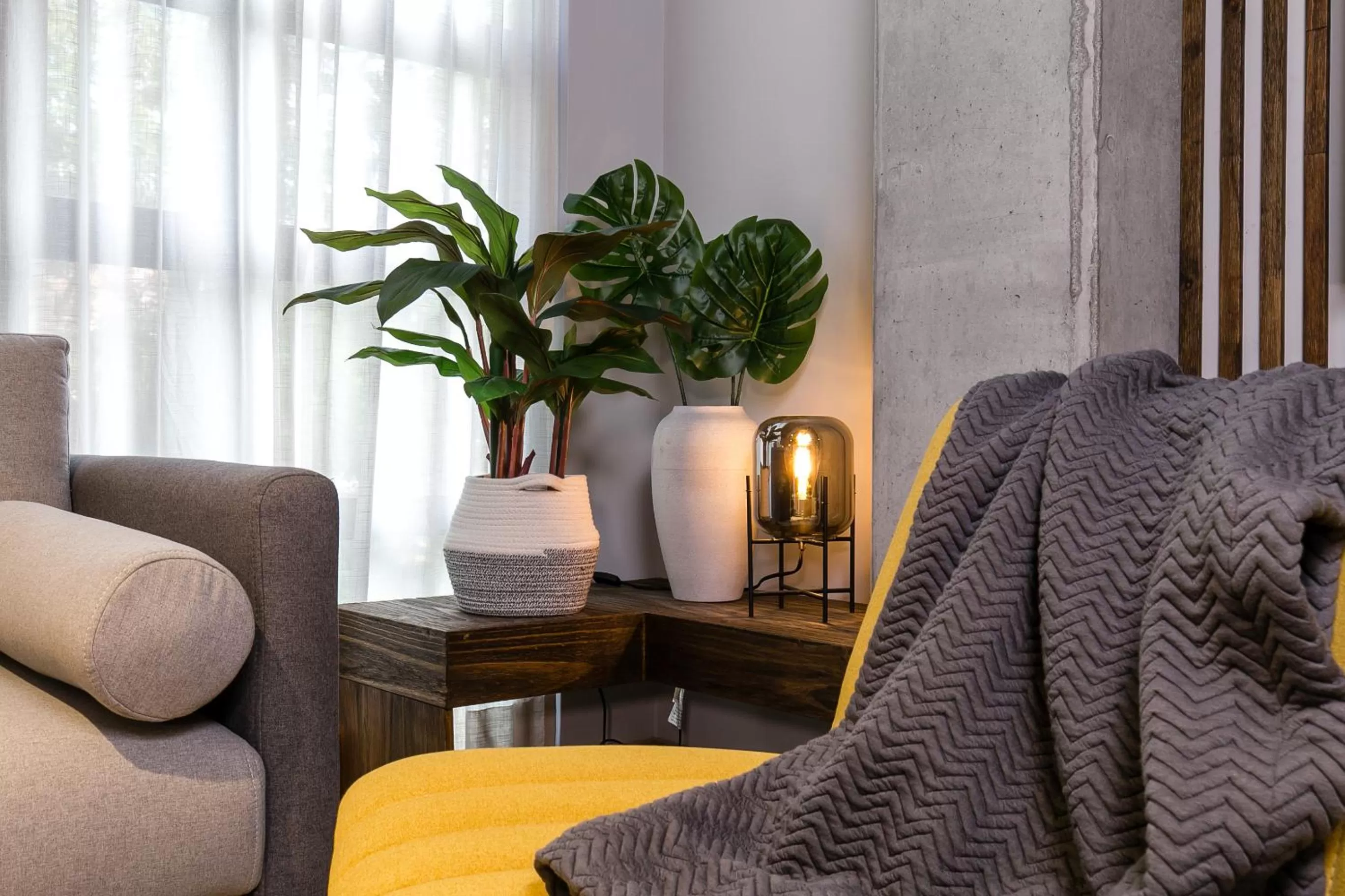 Seating area in Factory Lofts Hotel