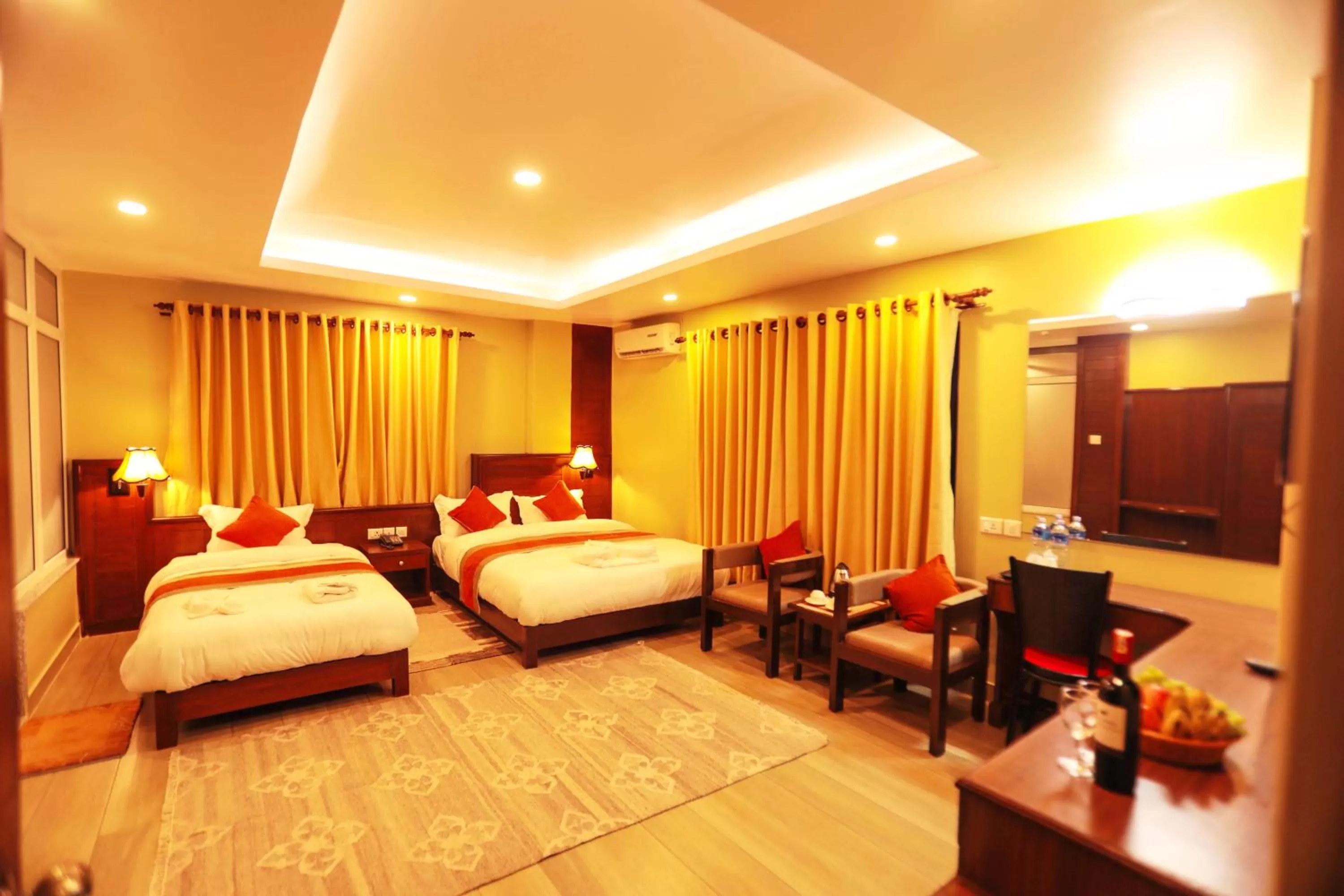 Decorative detail, Bed in Hotel The Clock