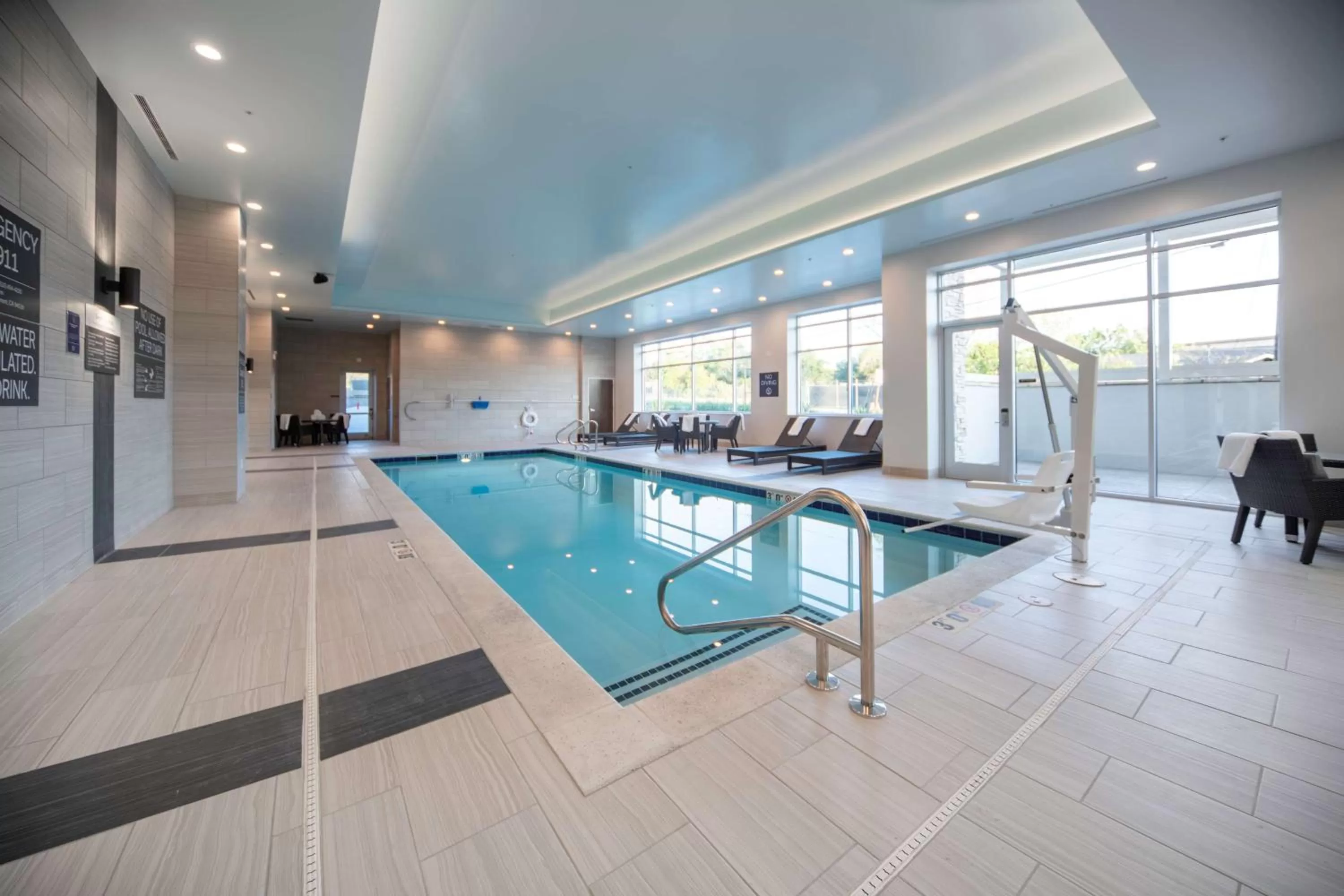 Pool view in Hilton Garden Inn Fremont Milpitas