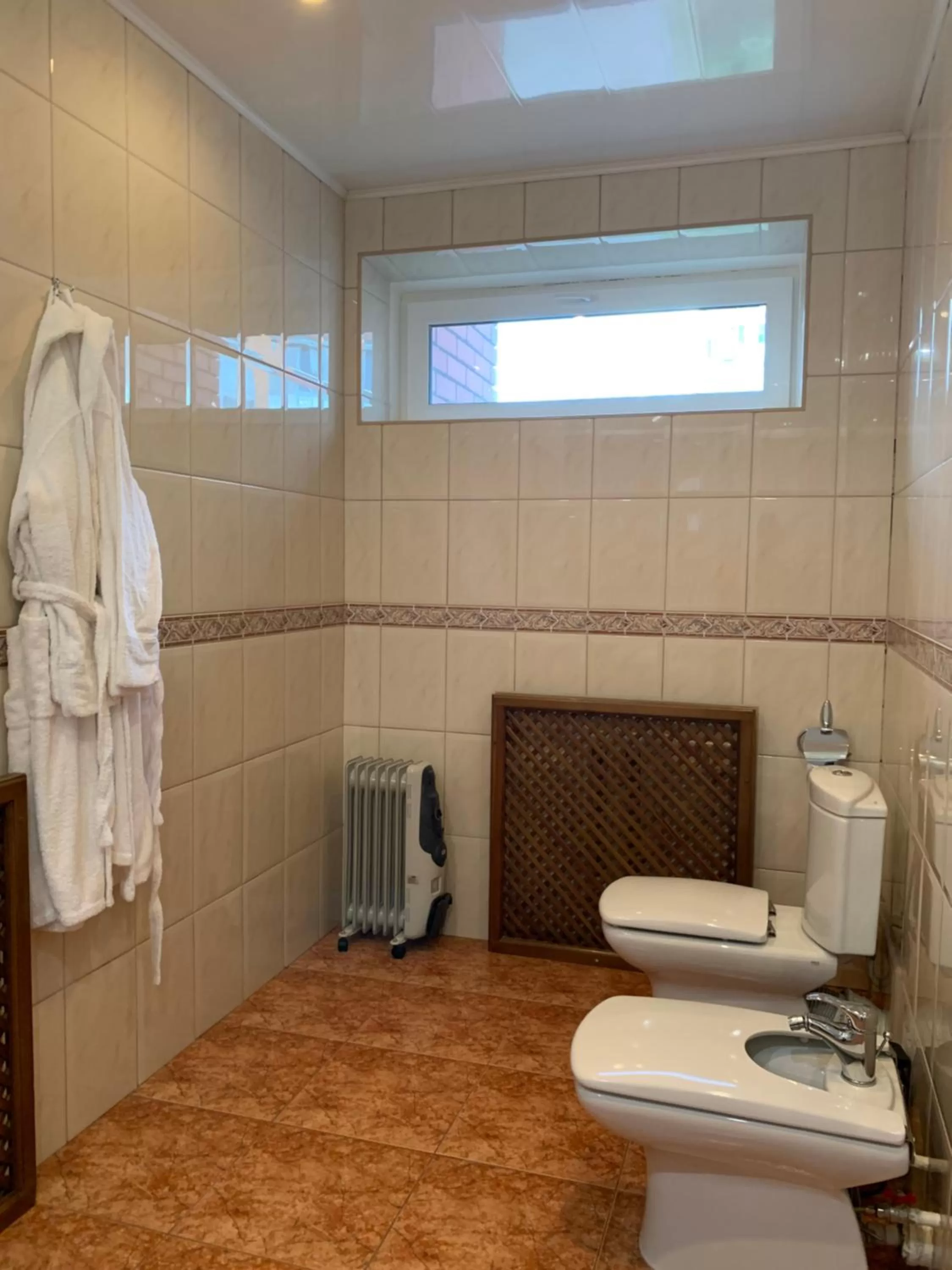 Bathroom in Hotel Prydesnyansky