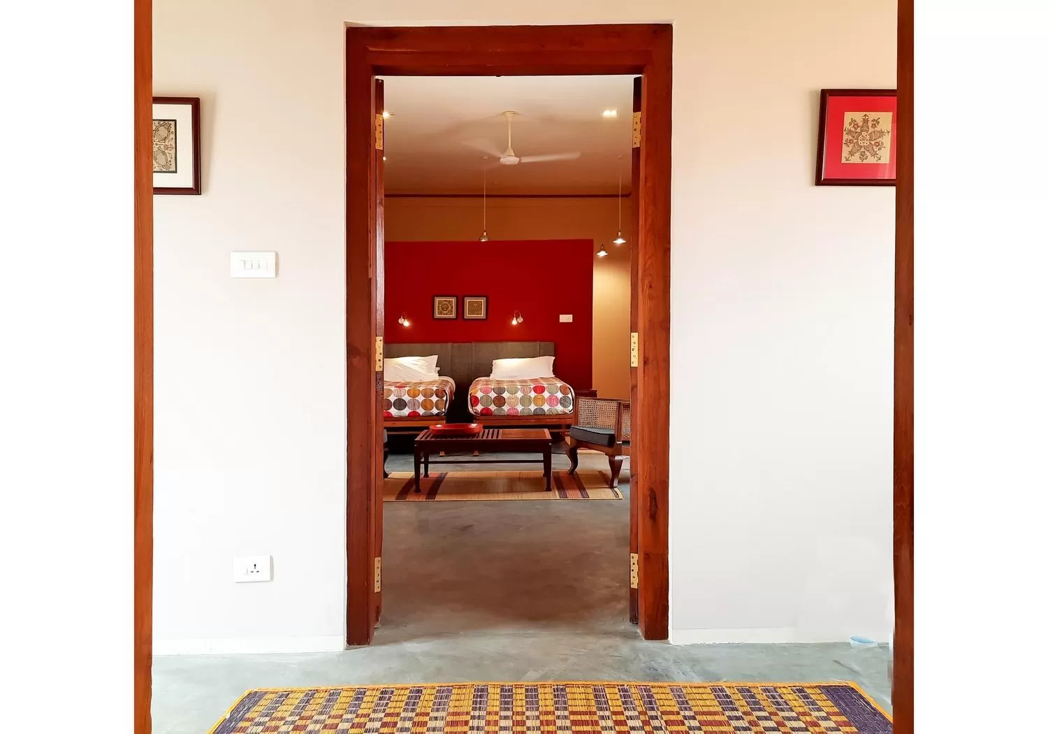 Photo of the whole room in Saratha Vilas Chettinad