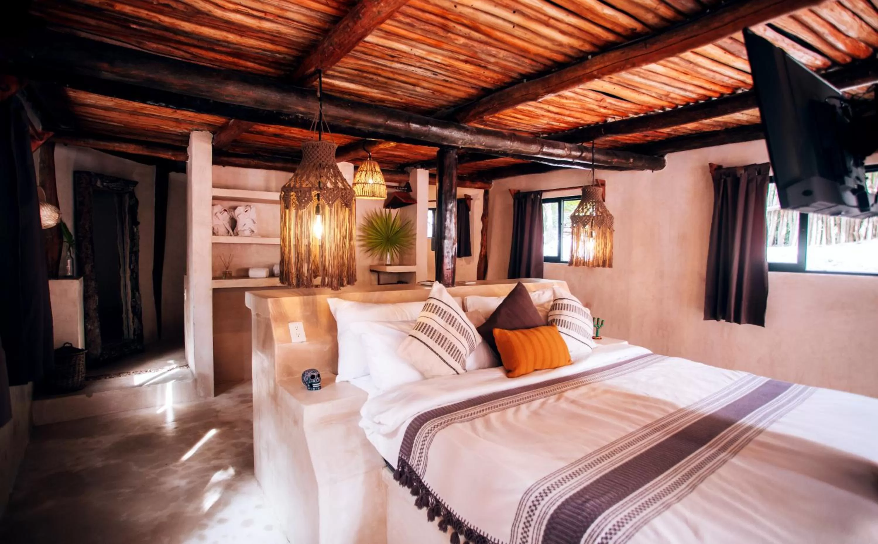 Photo of the whole room, Bed in Ikal Tulum Hotel