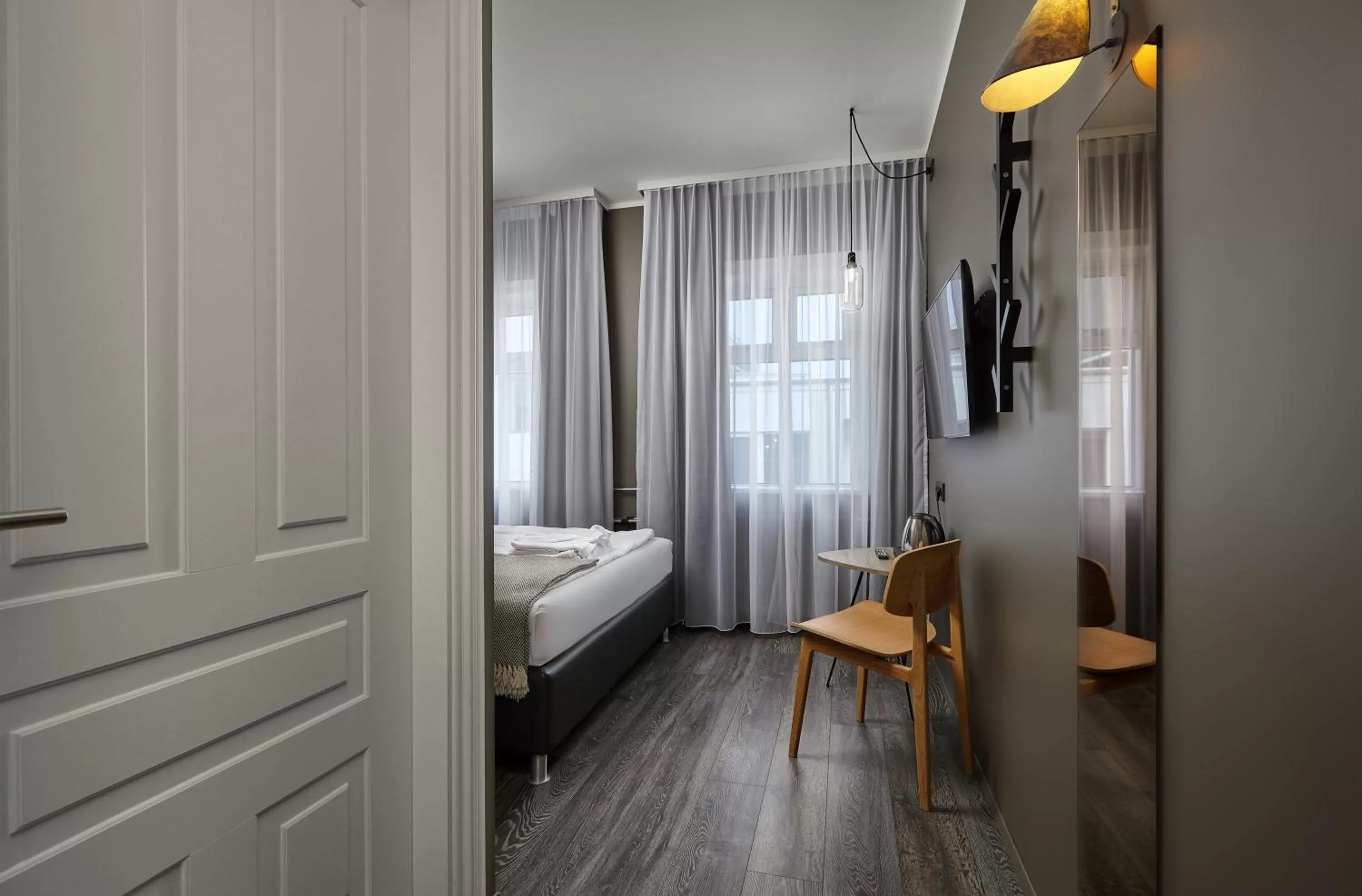 Decorative detail, Bed in Alda Hotel Reykjavík