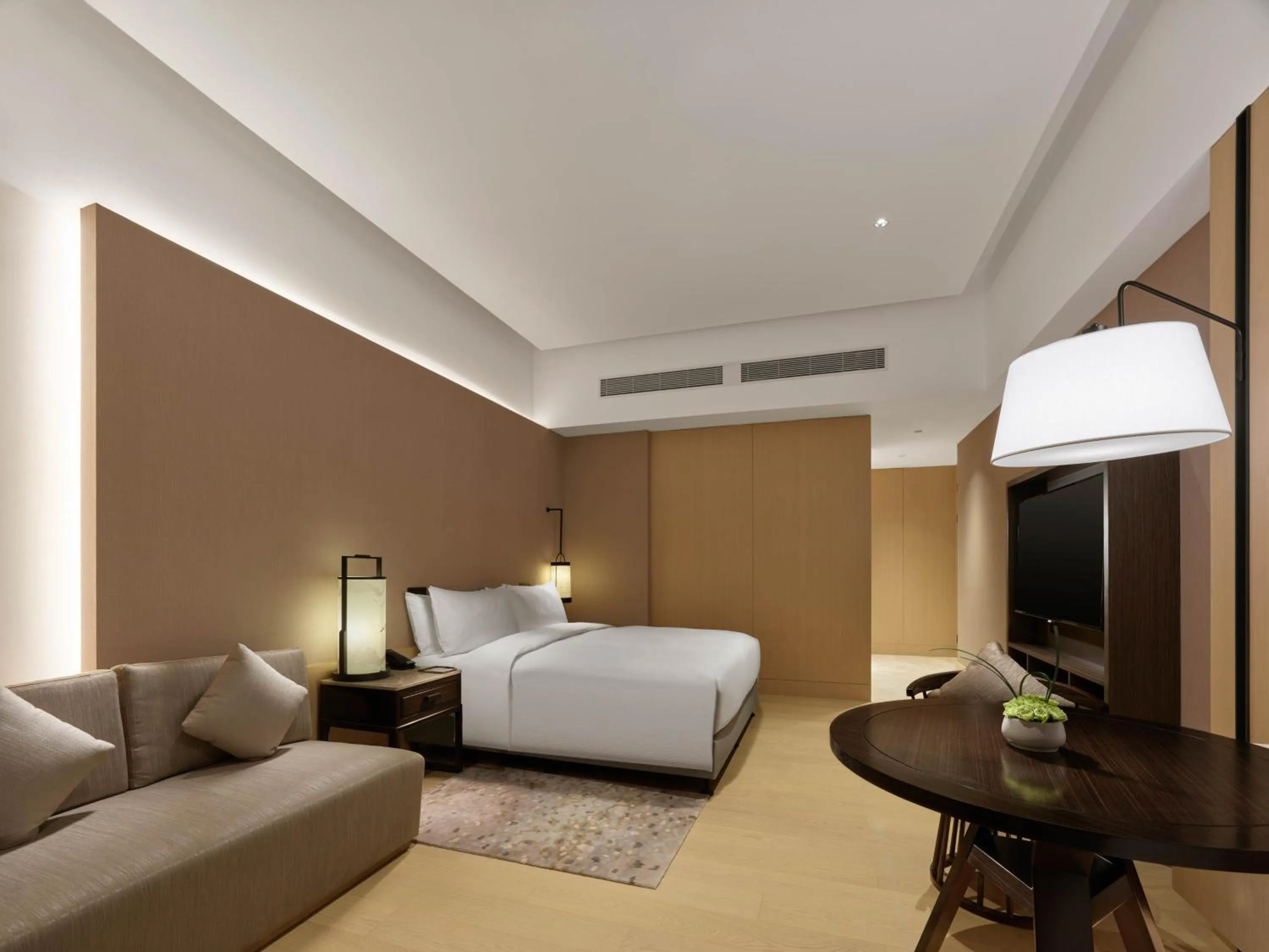 Bedroom, Bed in Hilton Shanghai Songjiang Guangfulin