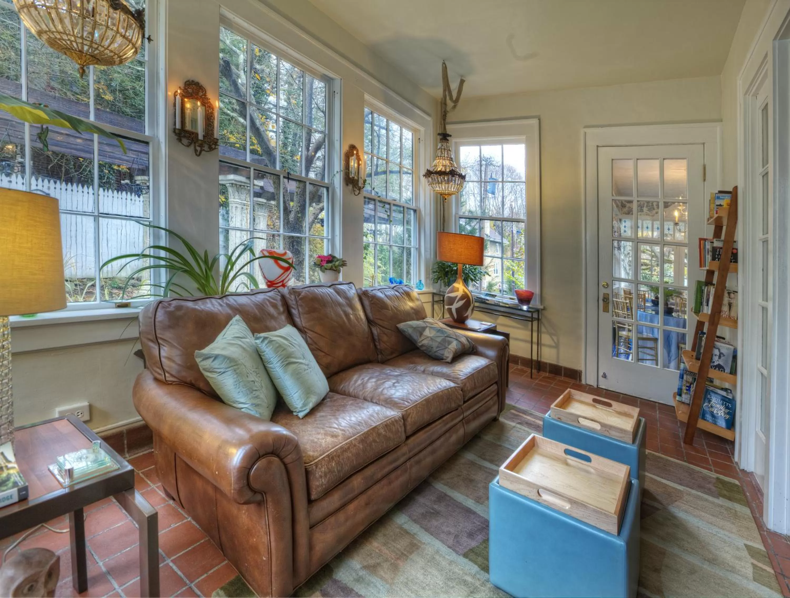 Library in Bluefield Inn, a Select Registry Propery