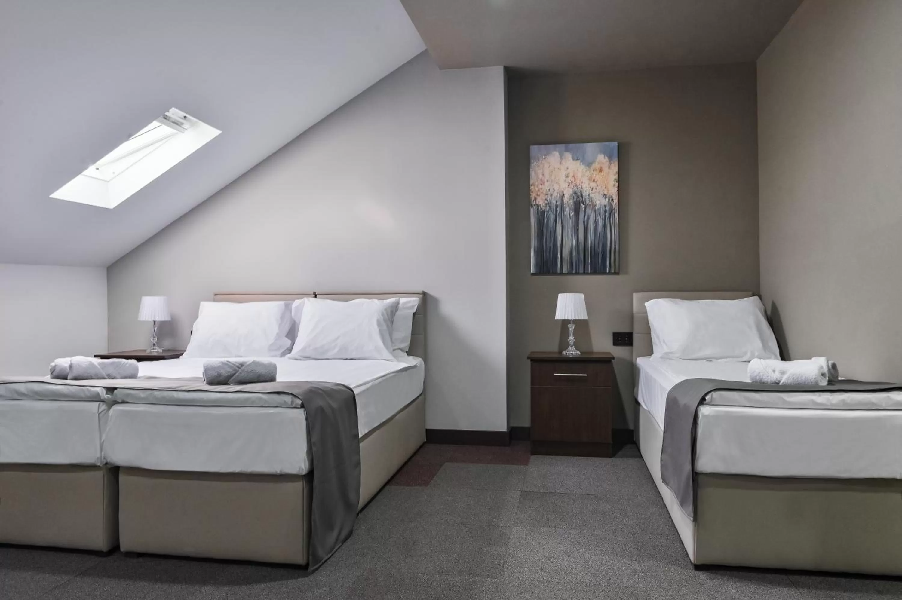 Bed in Garni Hotel Aline