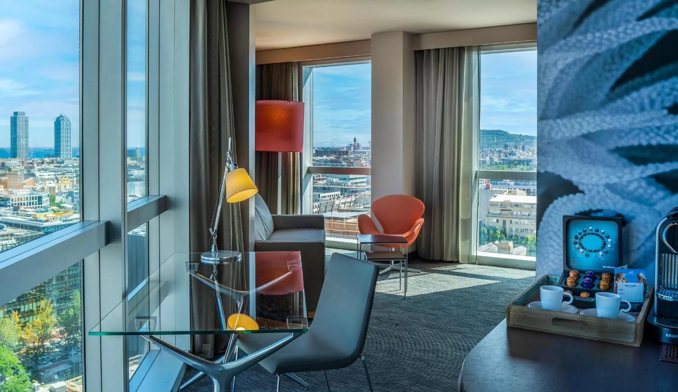 City view in Novotel Barcelona City