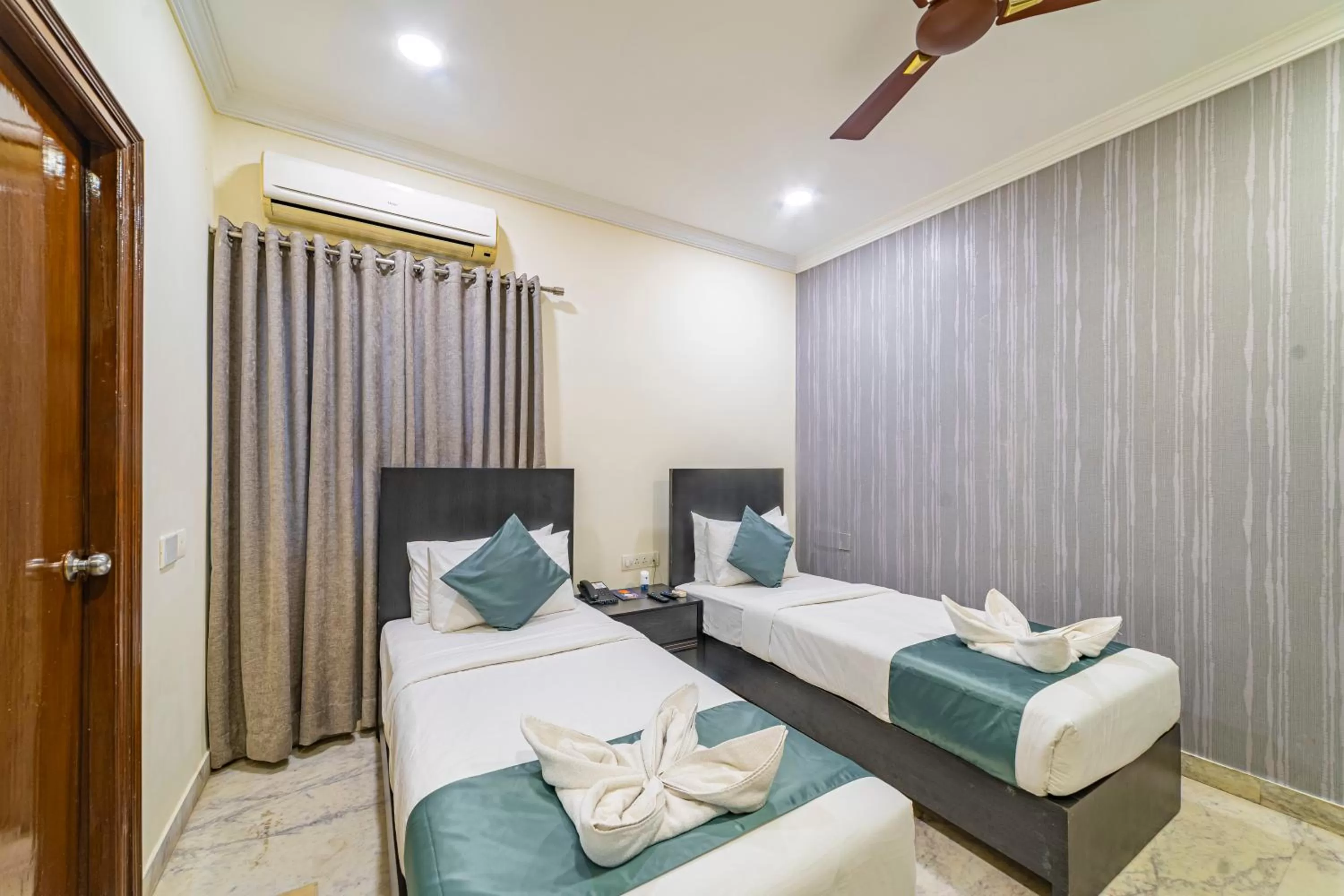 Bedroom, Bed in Hotel Athome & Serviced Apartments by Deccan Serai Hotels