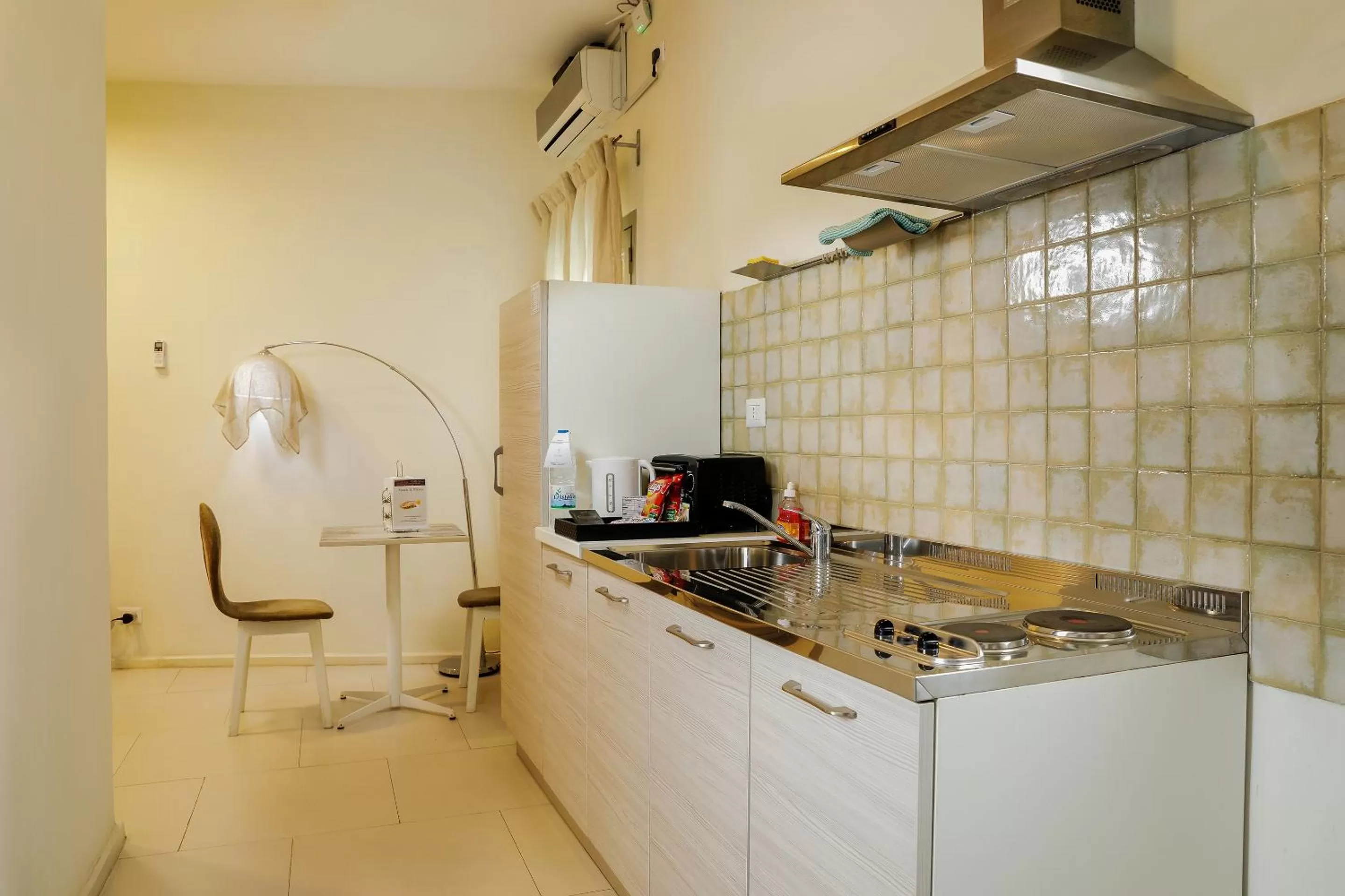 Kitchen or kitchenette in Hotel La Villette