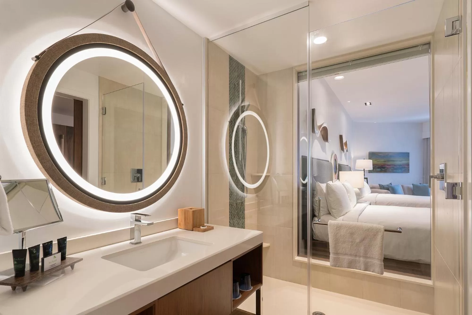 Bathroom, Bed in Hyatt Centric Waikiki Beach