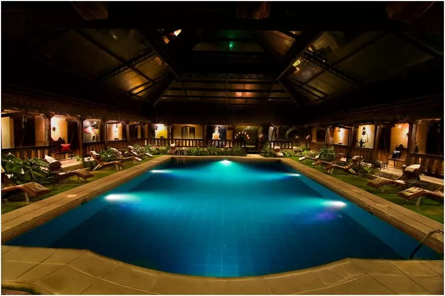 Balcony/Terrace, Swimming Pool in Samari Spa Resort