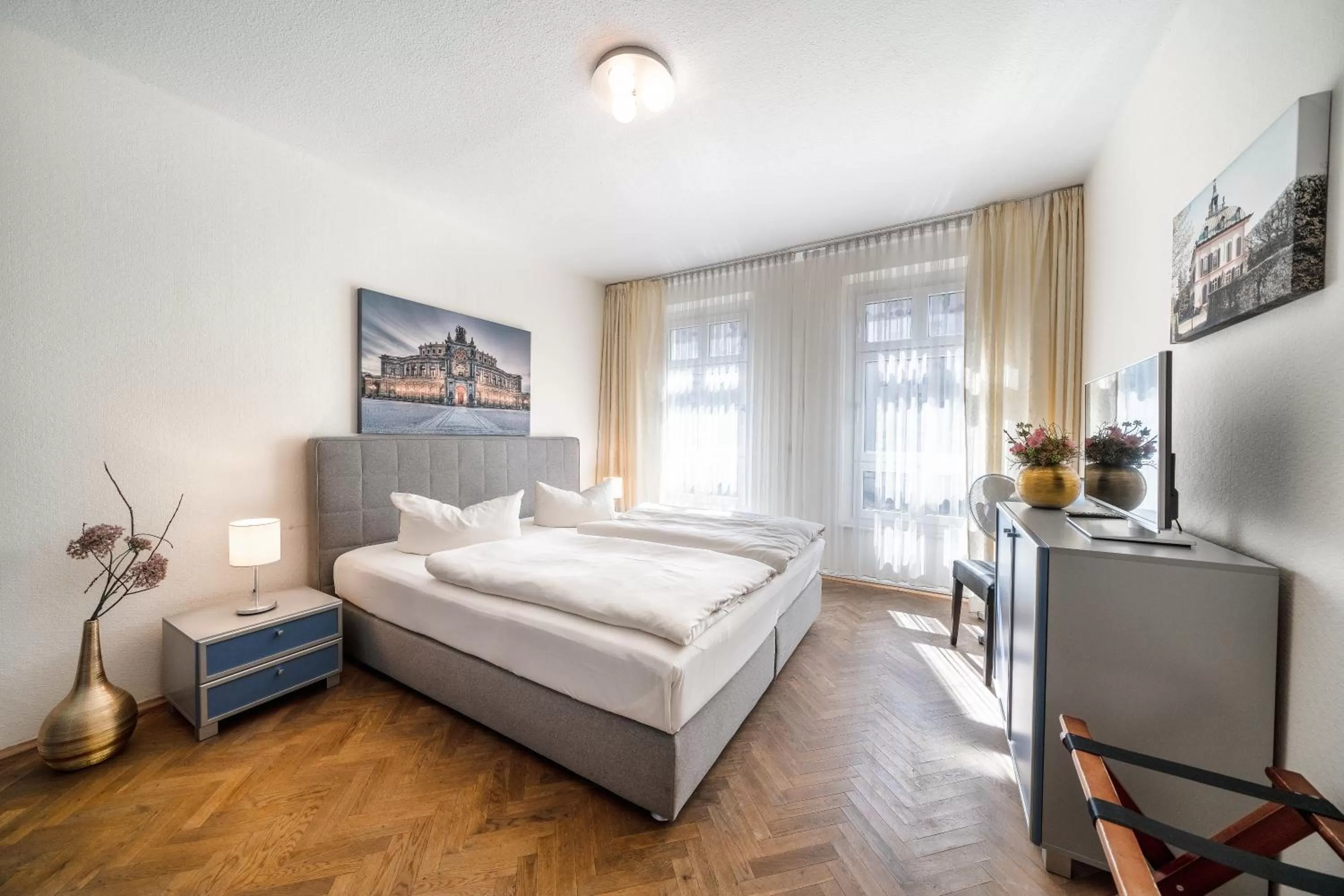 Bed in Aparthotel Münzgasse An der Frauenkirche