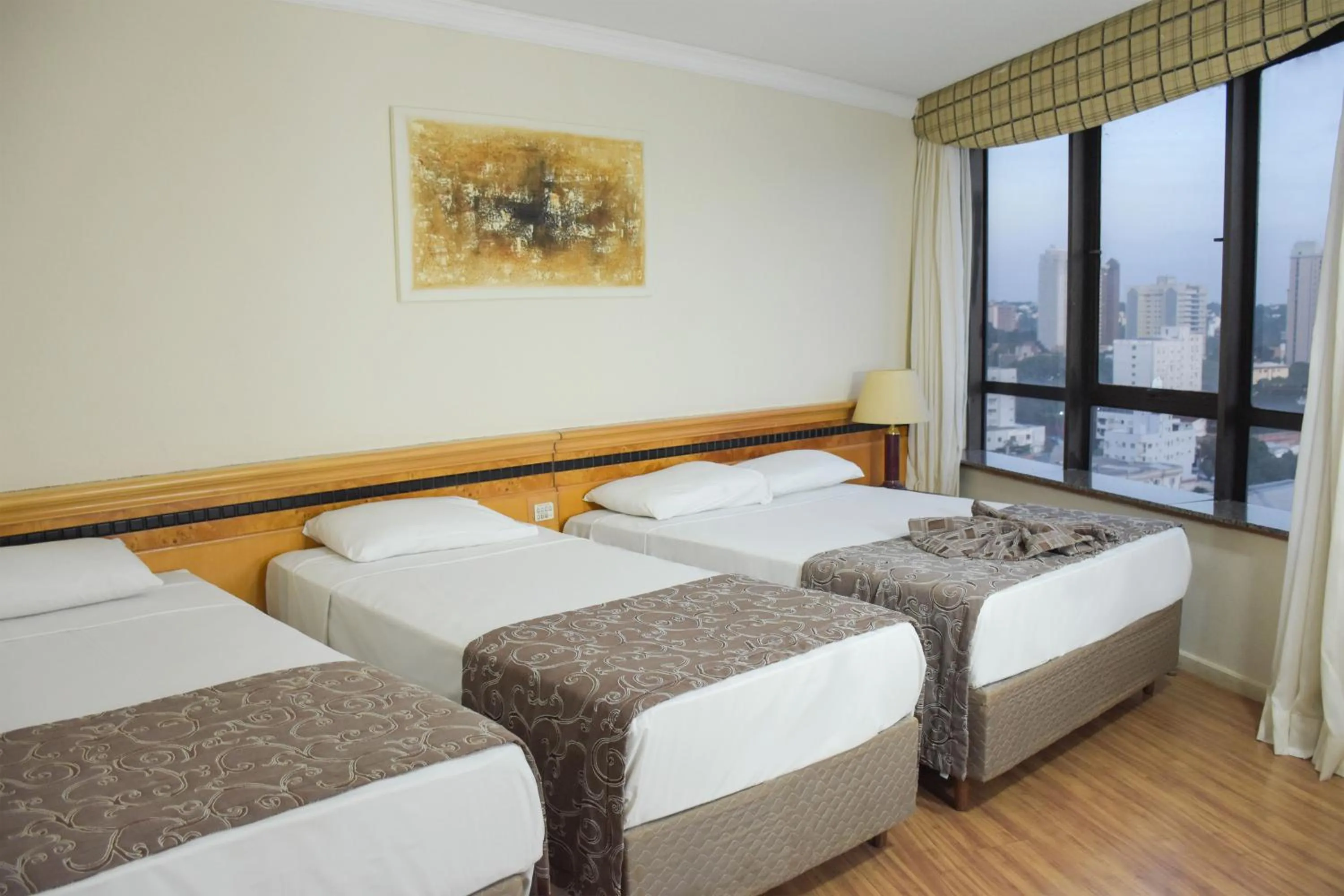 View (from property/room), Bed in Hotel Golden Park Internacional Foz & Convenções By Nacional Inn